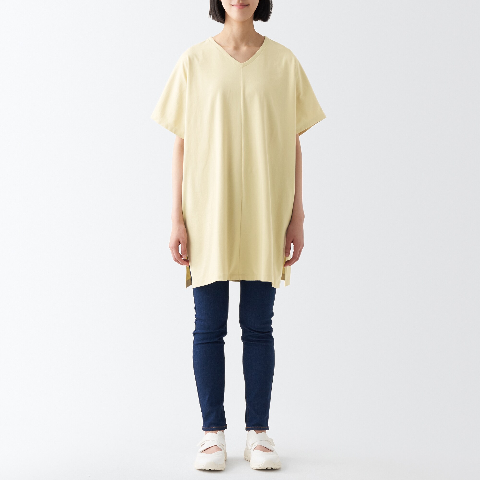 涼感ＵＶカットＶネックチュニック