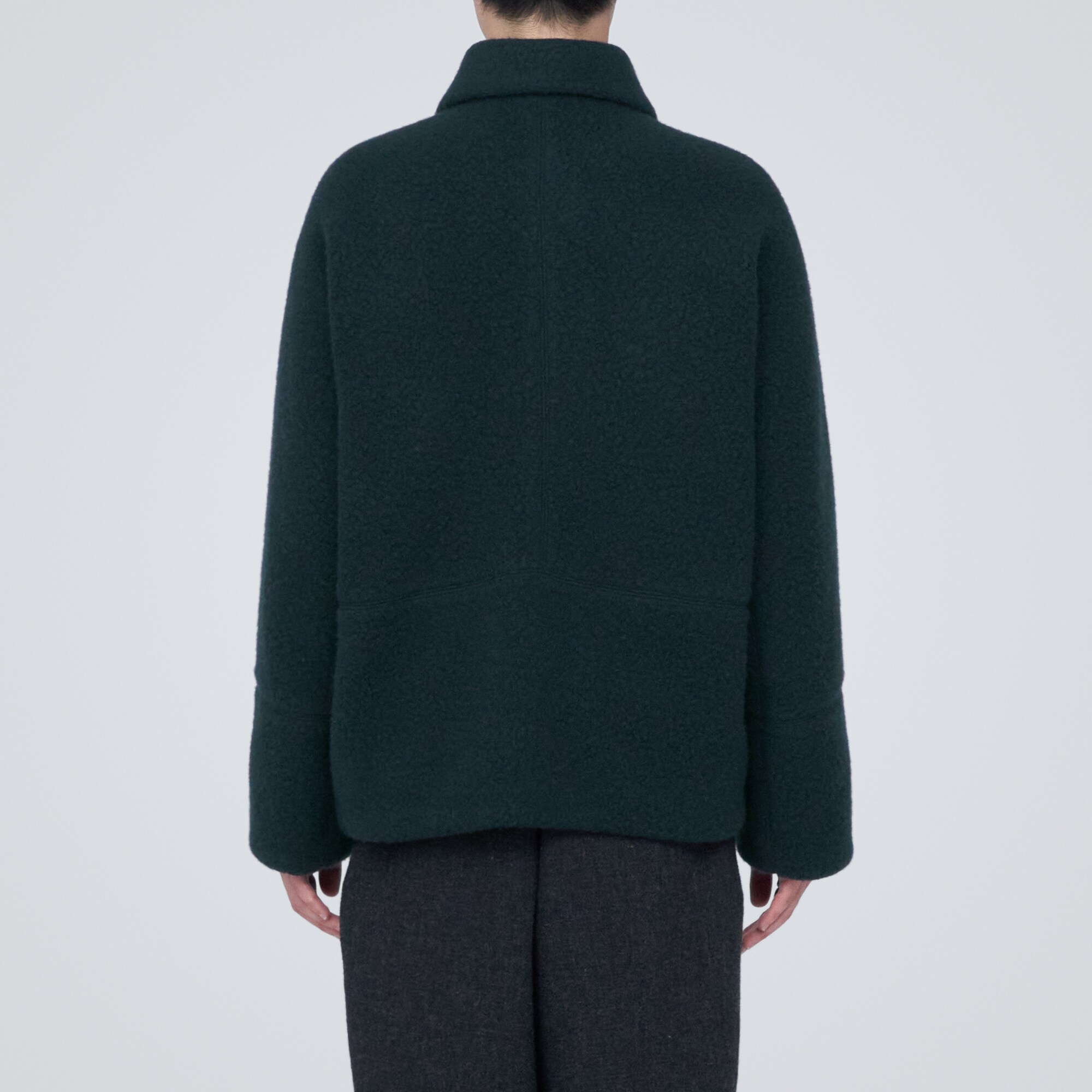 再生ウール混ボアコート（紳士）