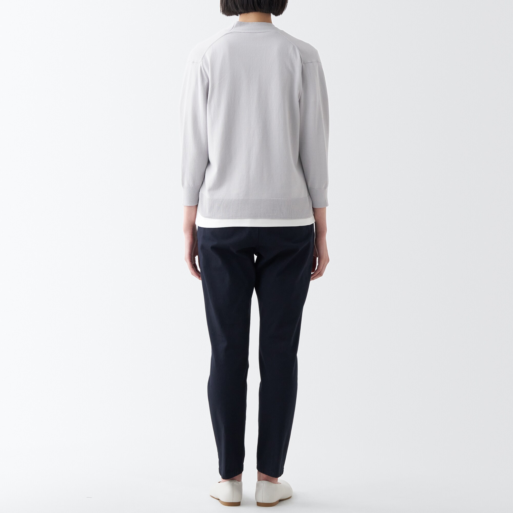 ＵＶカット強撚ショートカーディガン（七分袖）