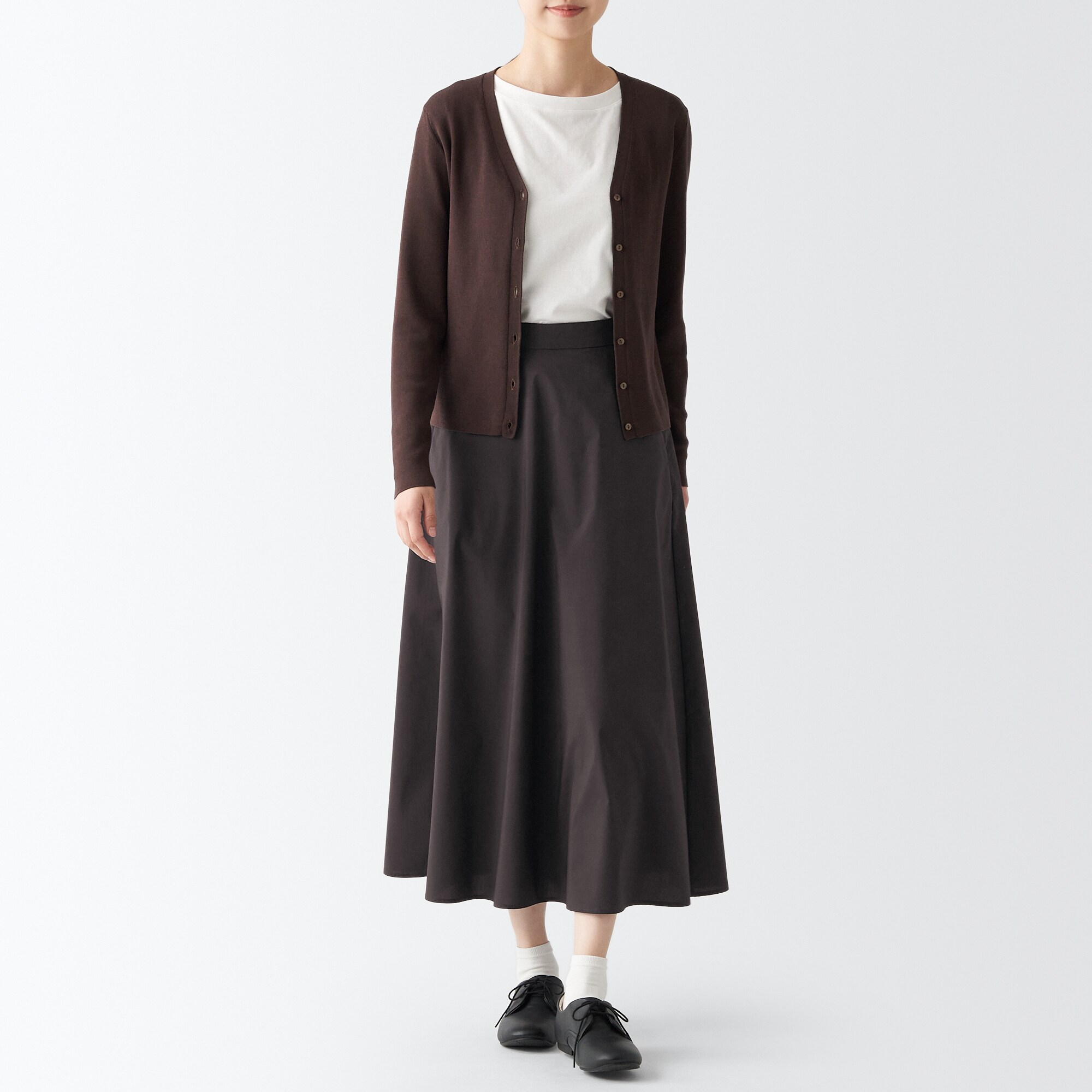 乾きやすいフレアスカート