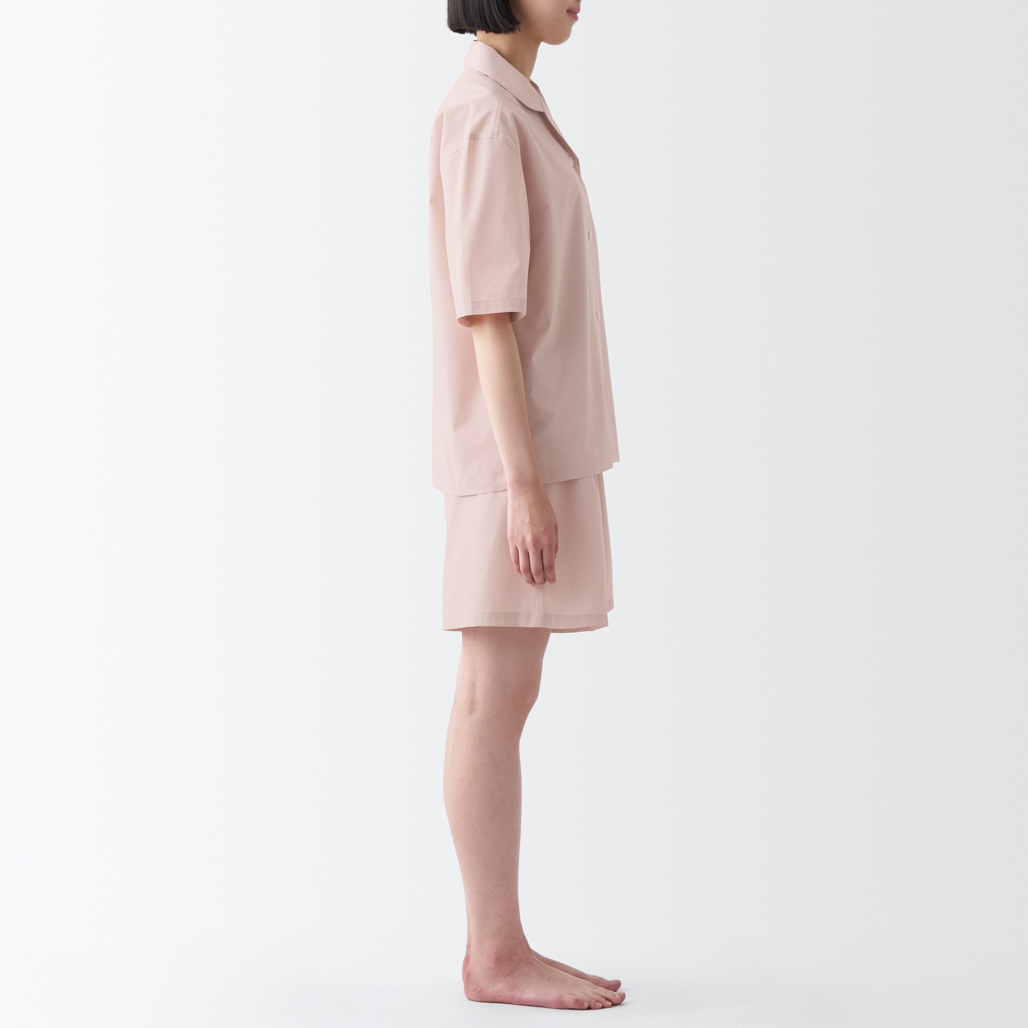 綿ブロード　半袖パジャマ