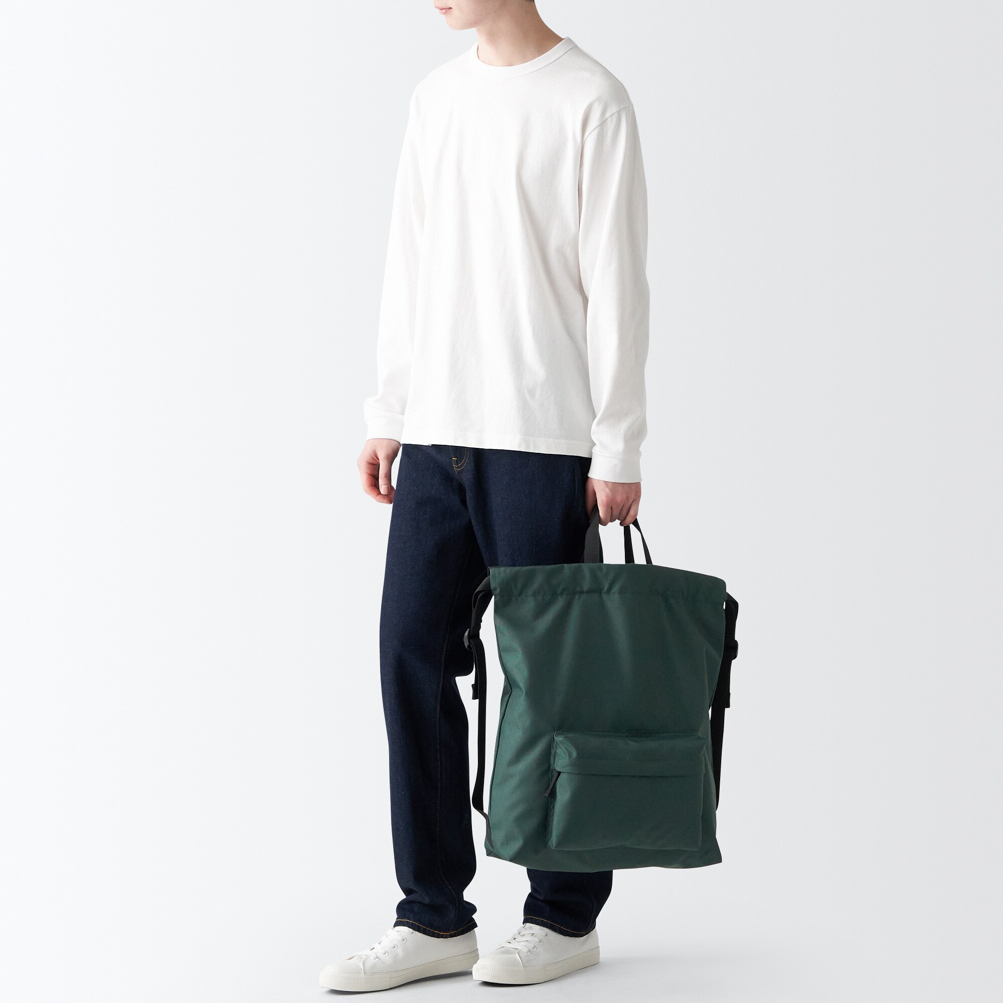 トートにもなる　巾着リュックサック