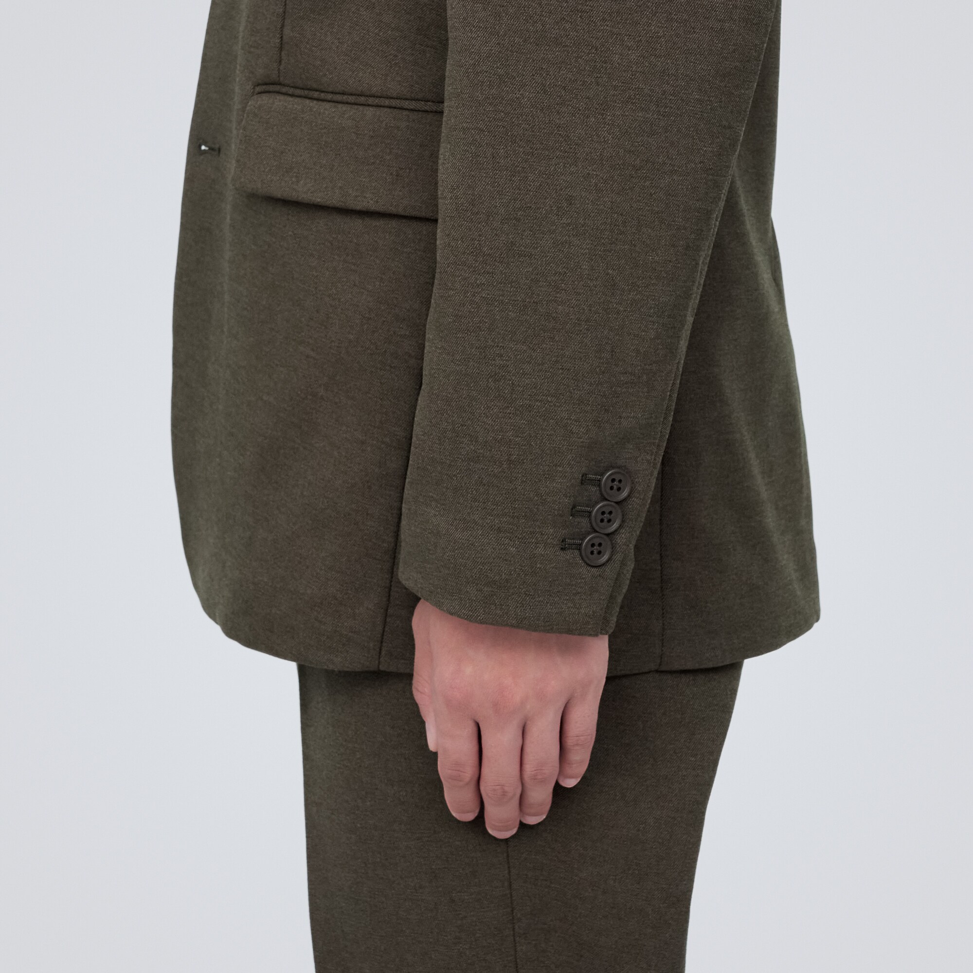 【セットアップ可能】起毛ストレッチジャケット