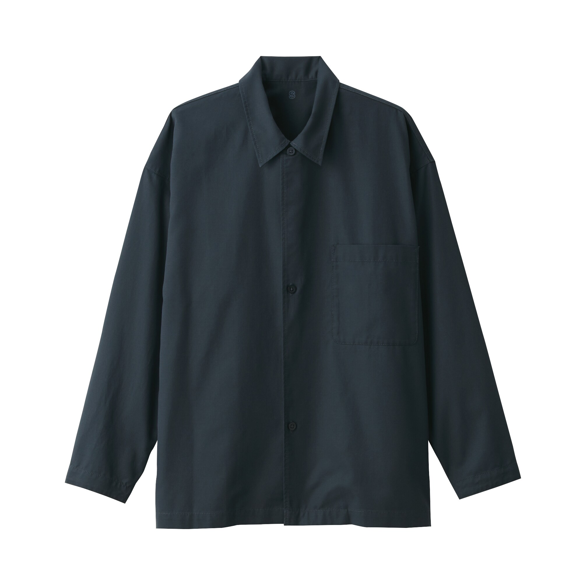 洗いざらしリヨセル混レギュラーカラーシャツ