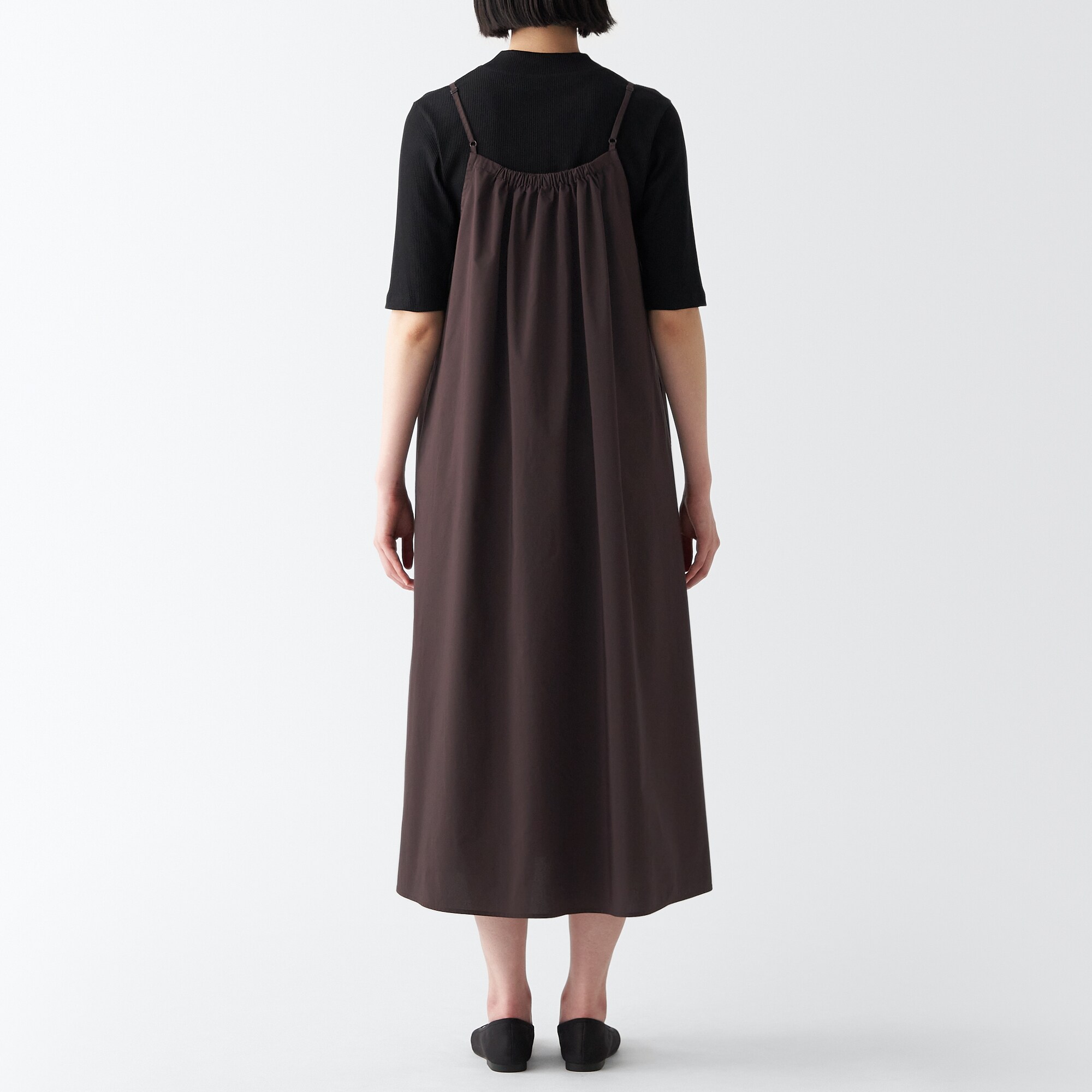 乾きやすいブロードキャミソールワンピース