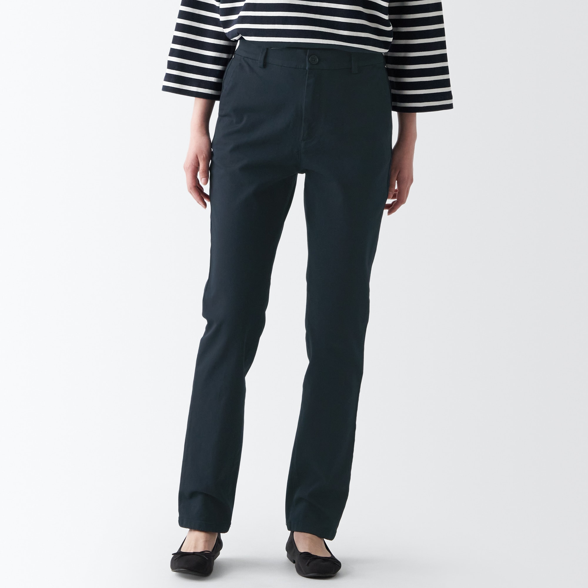 【スリム】縦横ストレッチチノスリムテーパードパンツ（股下７５ｃｍ）