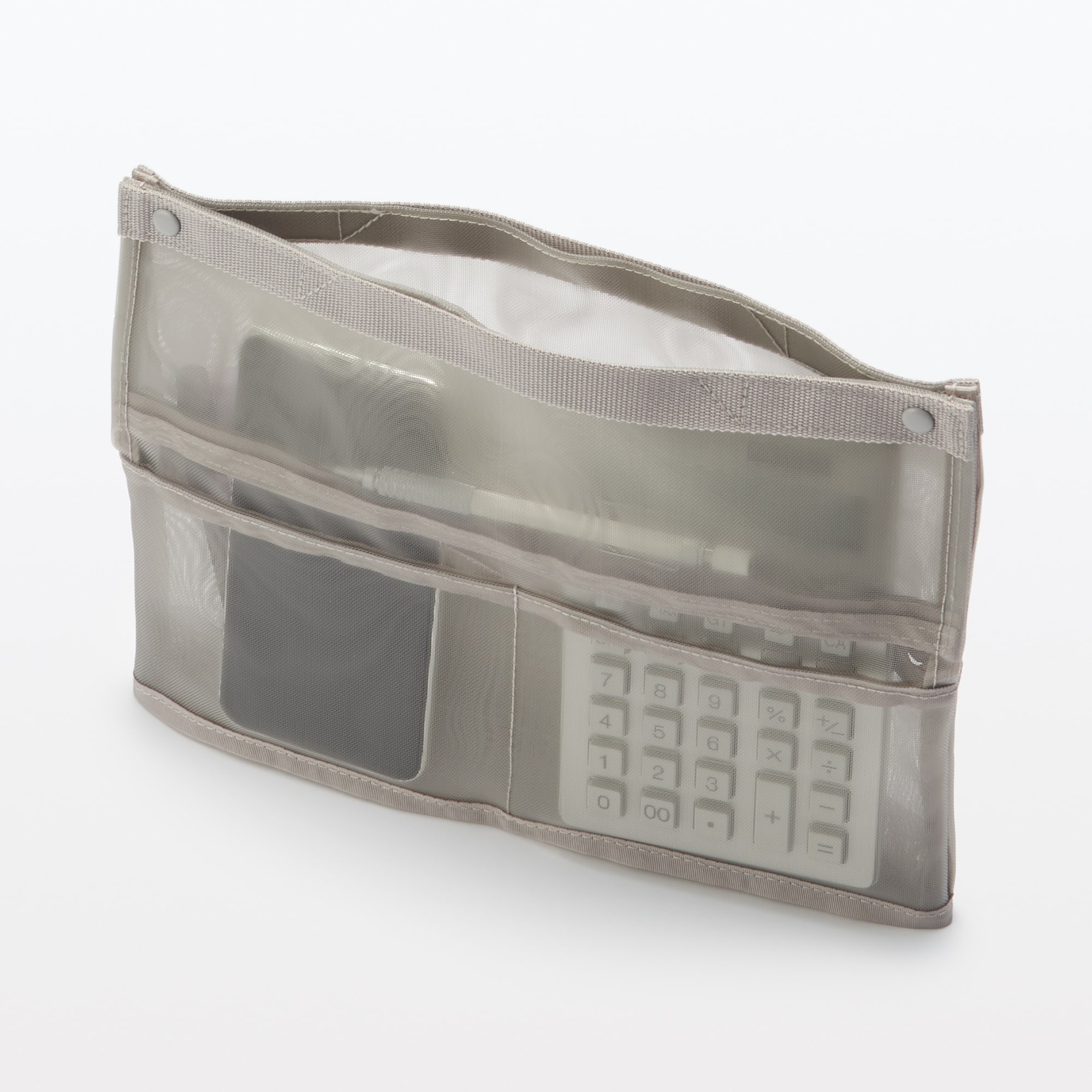 ナイロンメッシュ自立する小物収納ケース　Ｂ５サイズ用