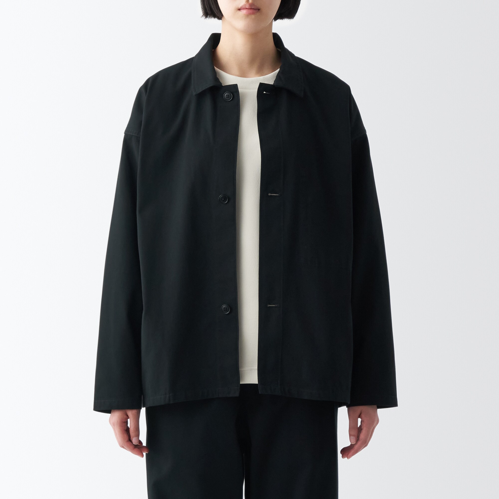 燃えにくい素材を使ったカバーオールジャケット（数量限定）