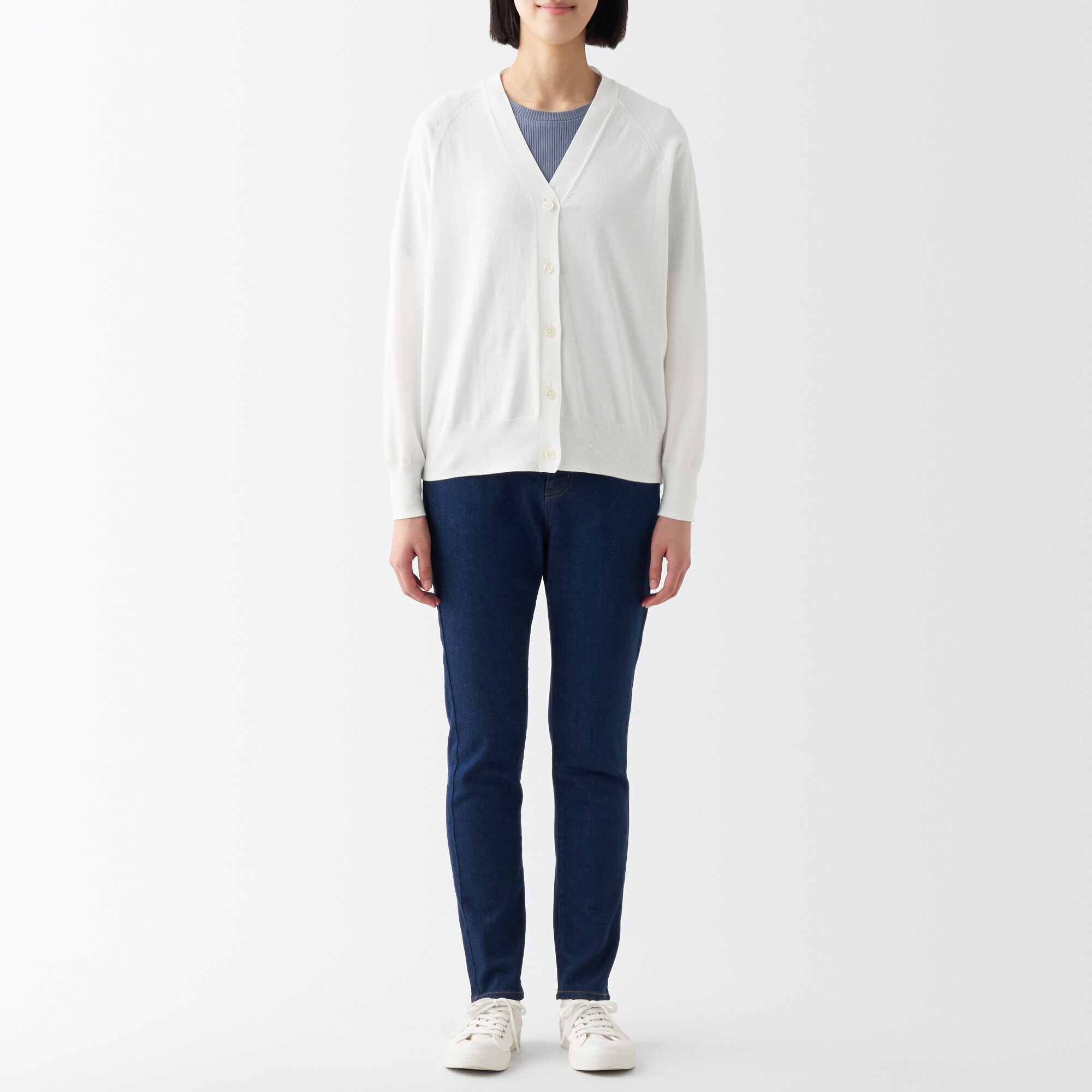 ＵＶカット強撚Ｖネックワイドカーディガン