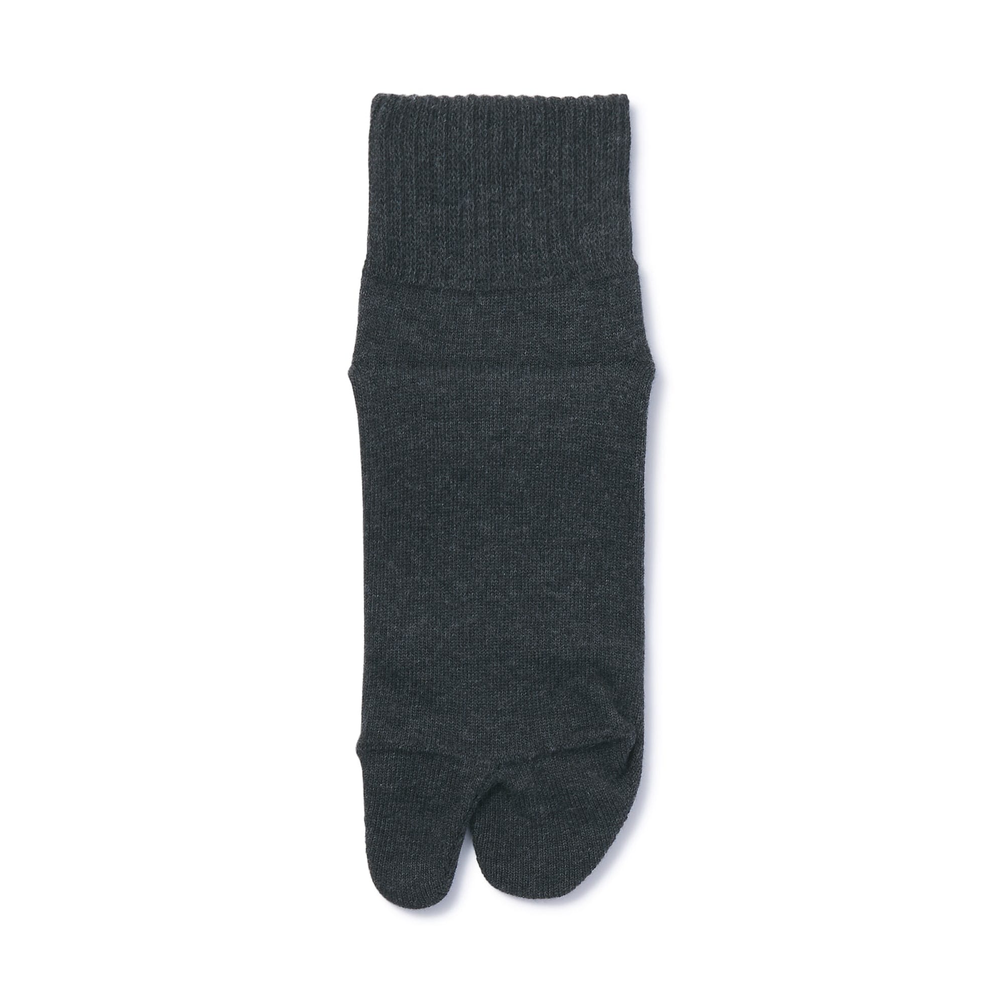 婦人　足なり直角　履き口やわらか　たび型ショート丈靴下（口ゴムなし）