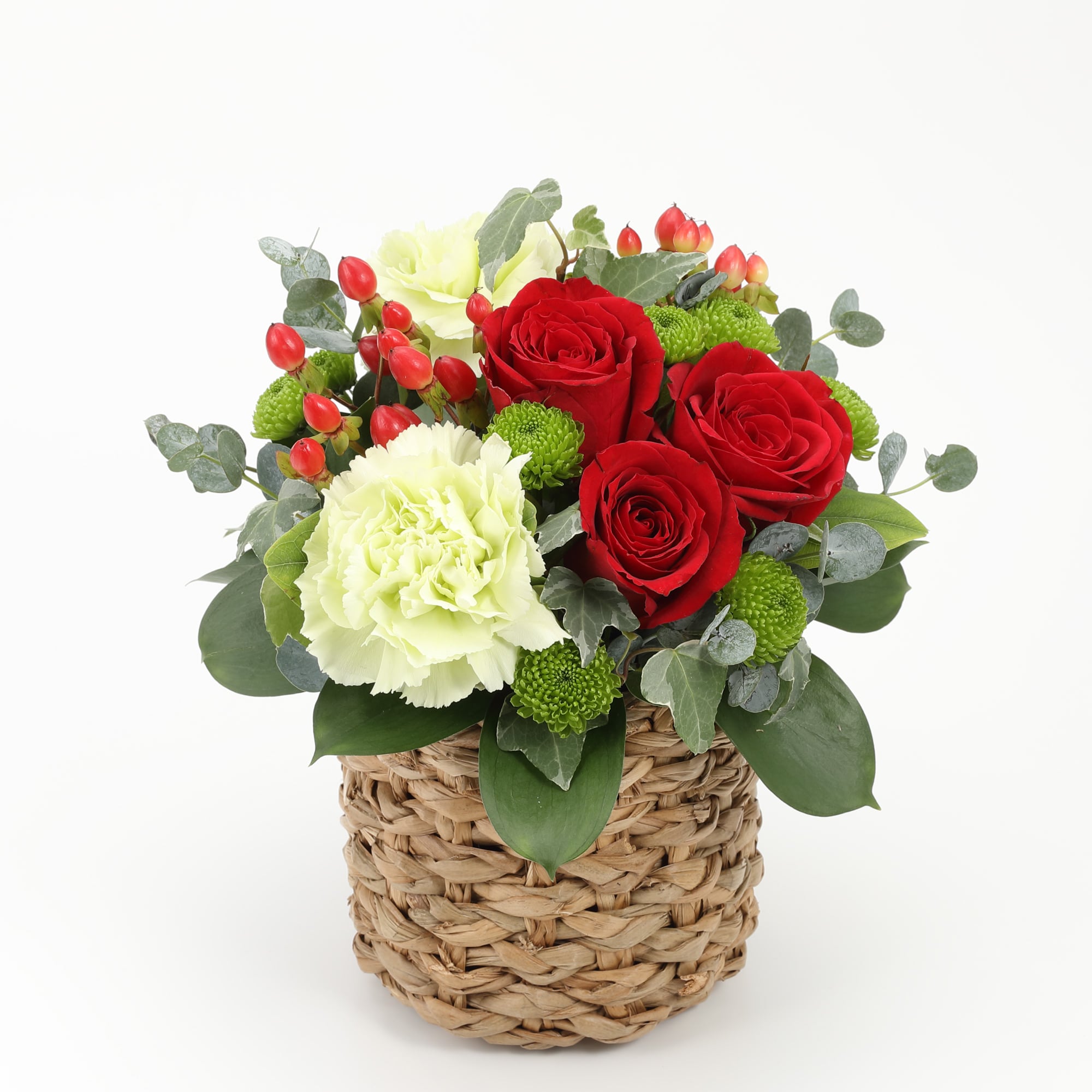 バラのアレンジ・Ｍ　赤