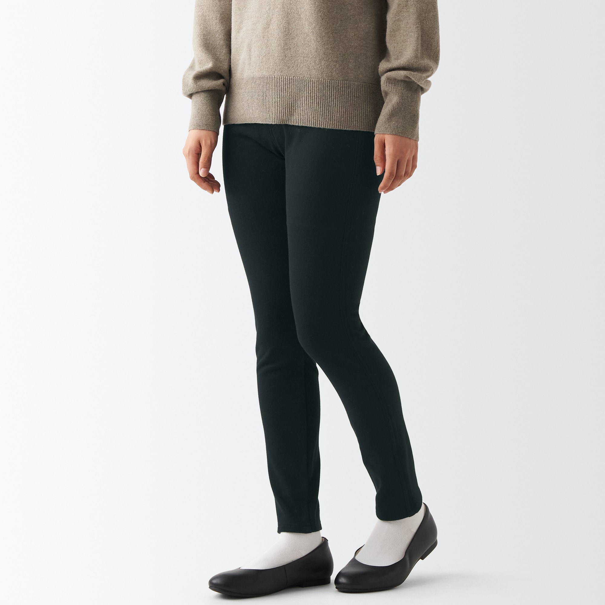 ストレッチ裏起毛レギンスパンツ