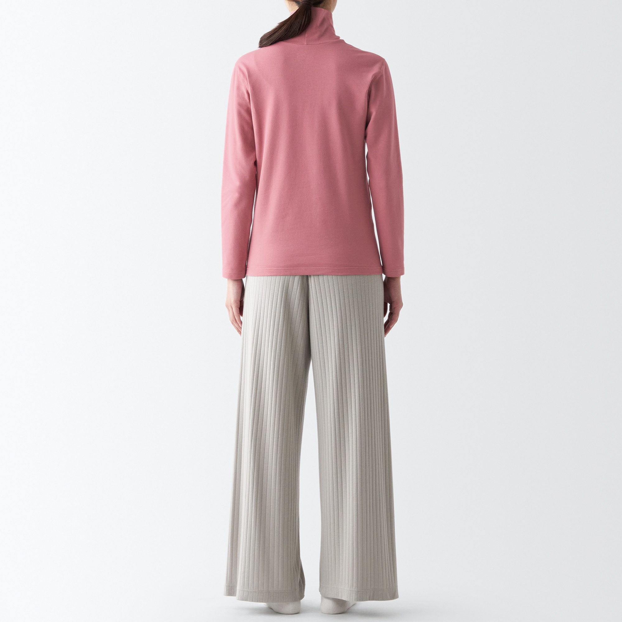 あったか綿　厚手　タートルネック長袖Ｔシャツ