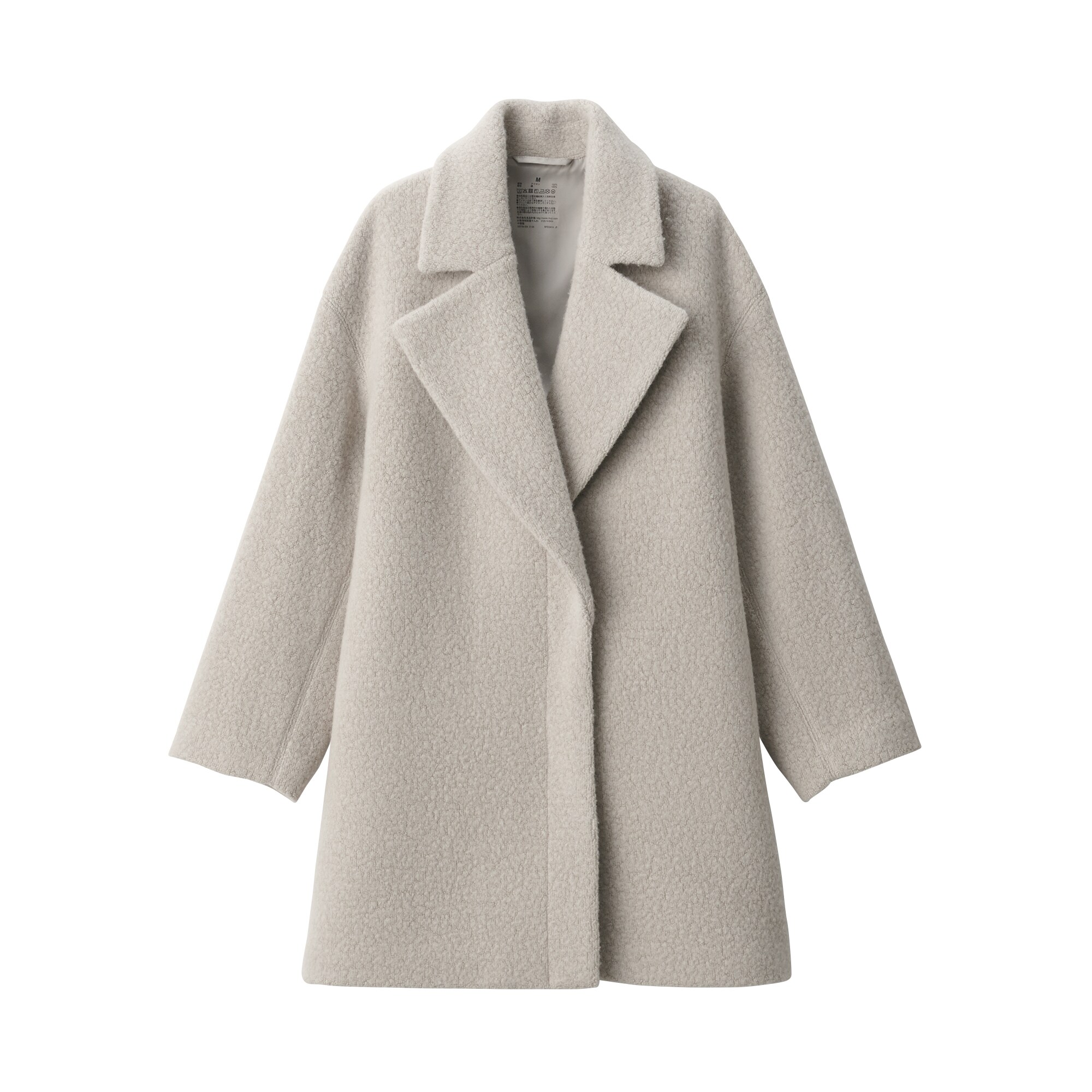 再生ウール混ボアコート（婦人）