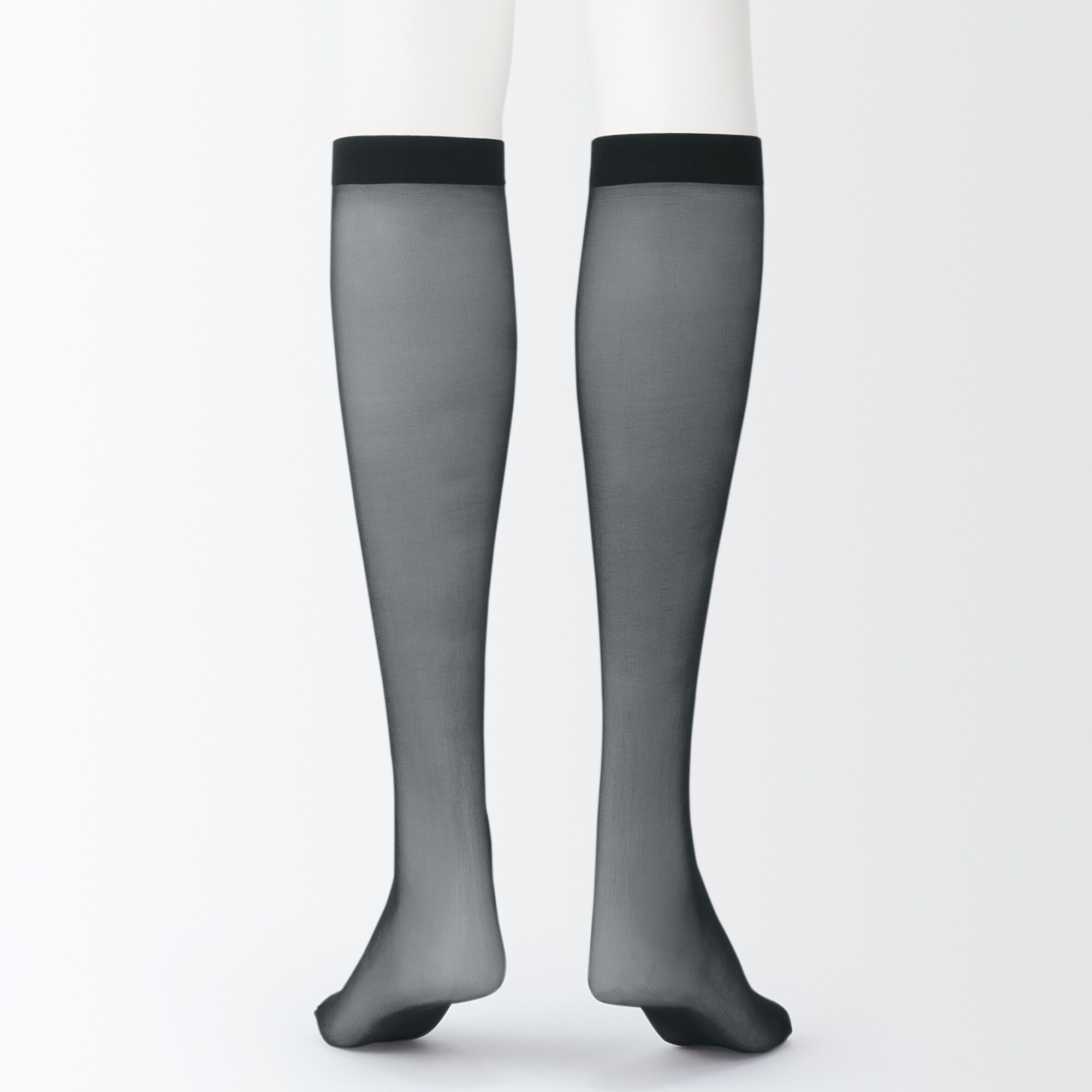 婦人　サポートタイプ・２０デニール　ひざ下丈ストッキング（３足組）