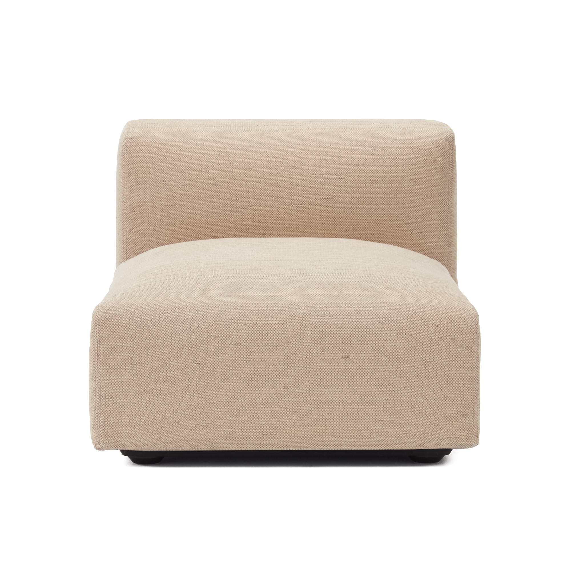 【カバー】綿ポリエステル変り織ユニットソファ・アームレス・大・幅７７ｃｍ用カバー／ベージュ