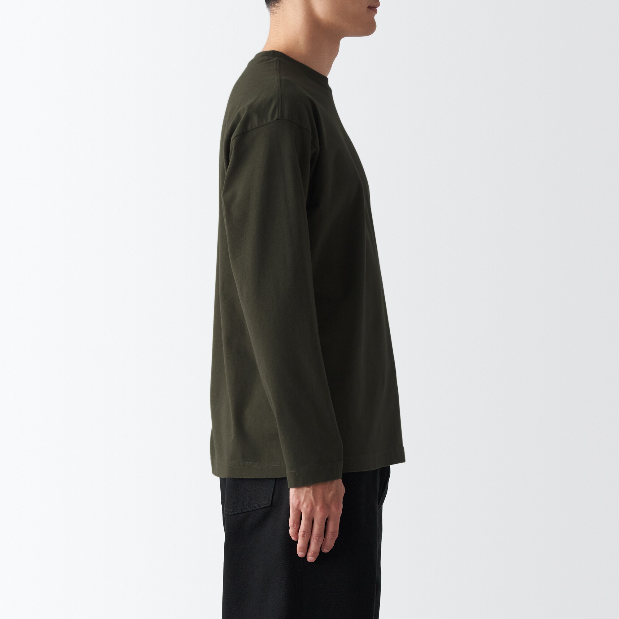 起毛クルーネック長袖Ｔシャツ