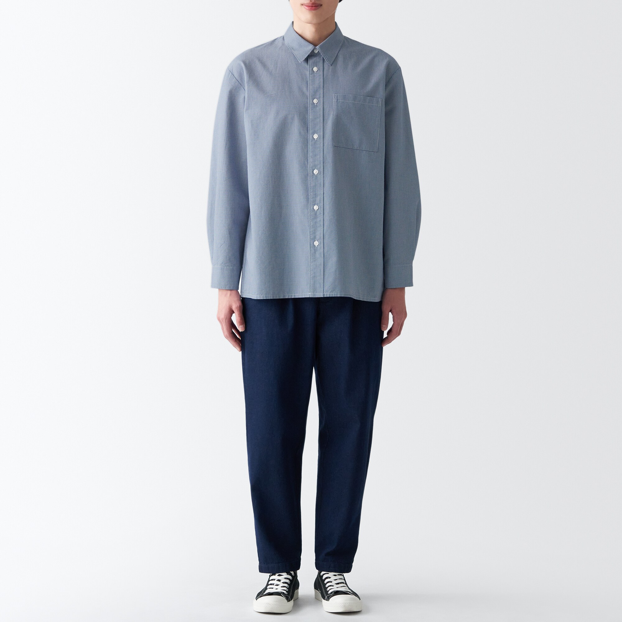 和紙混長袖シャツ（紳士）