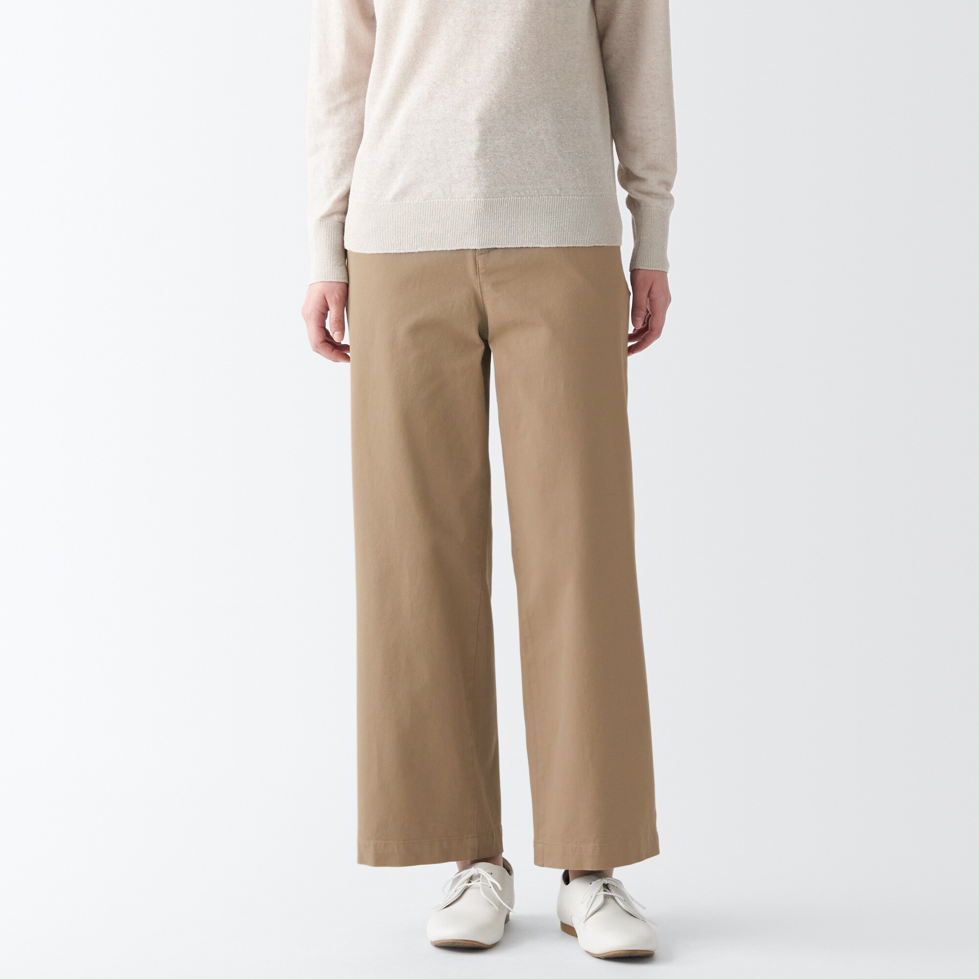 縦横ストレッチチノワイドパンツ（股下６６～７０ｃｍ）新サイズ対応