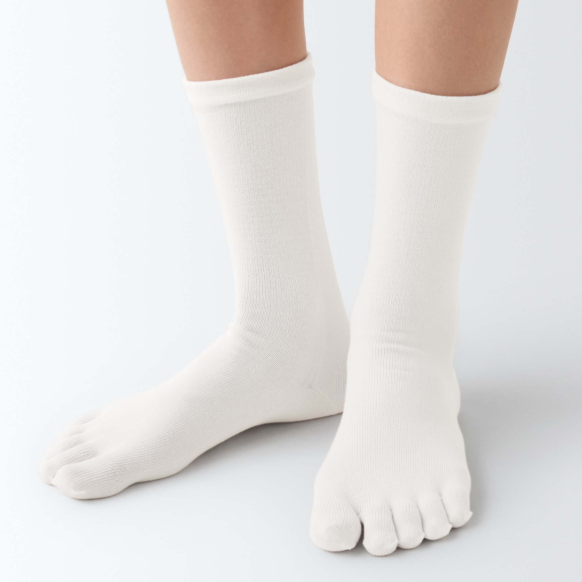 足なり直角　５本指靴下（婦人）