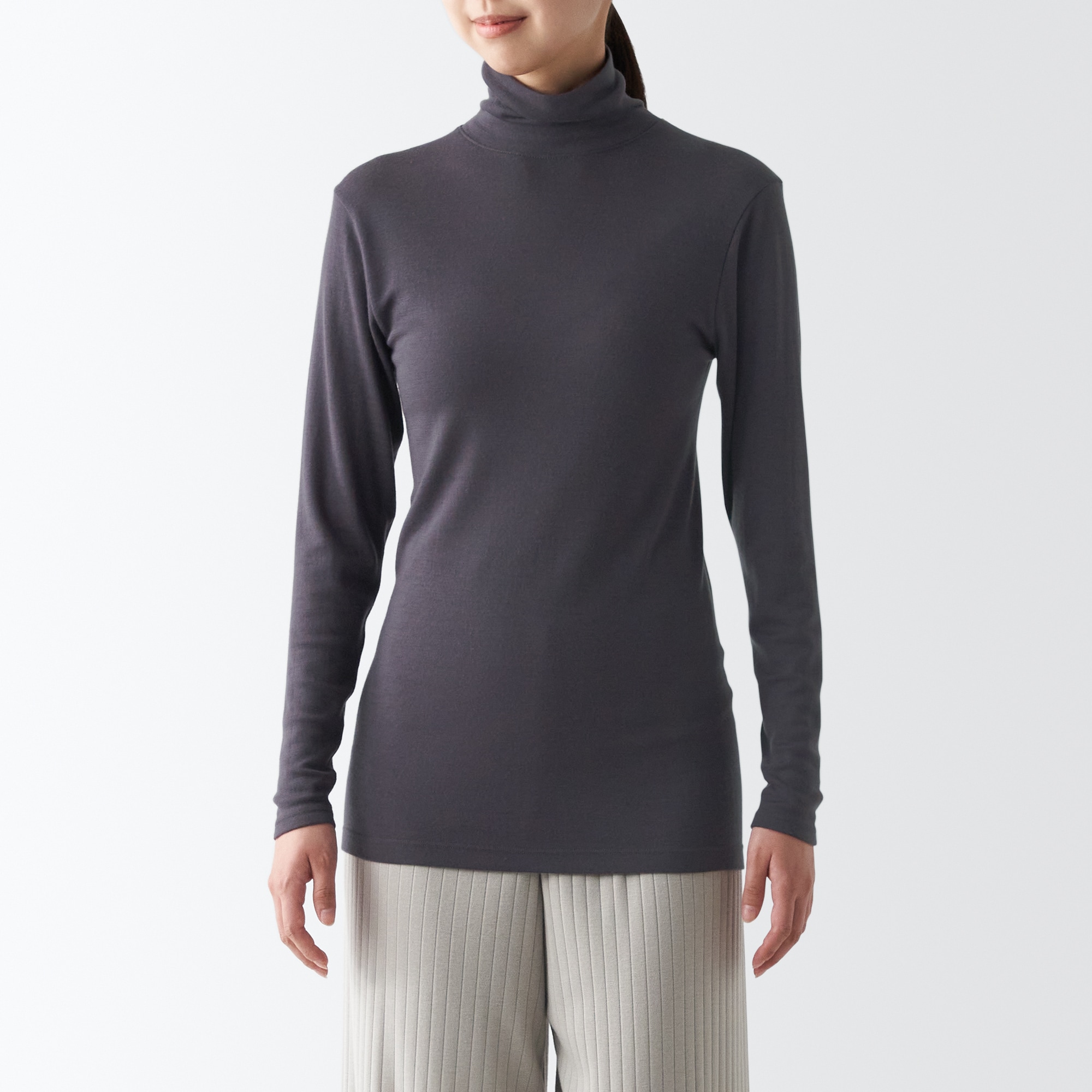 ウールタートルネック長袖Ｔシャツ