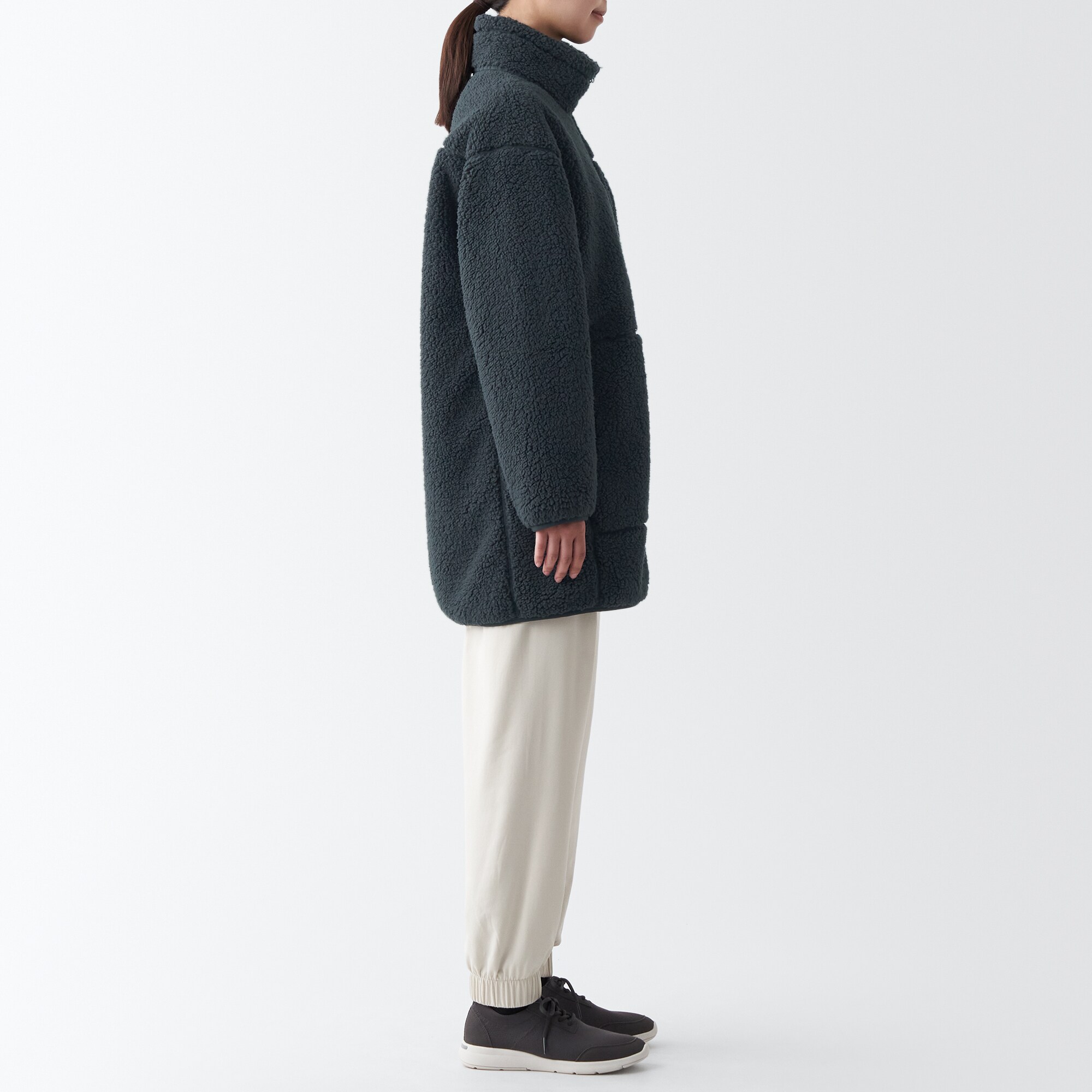 防風フリースコート