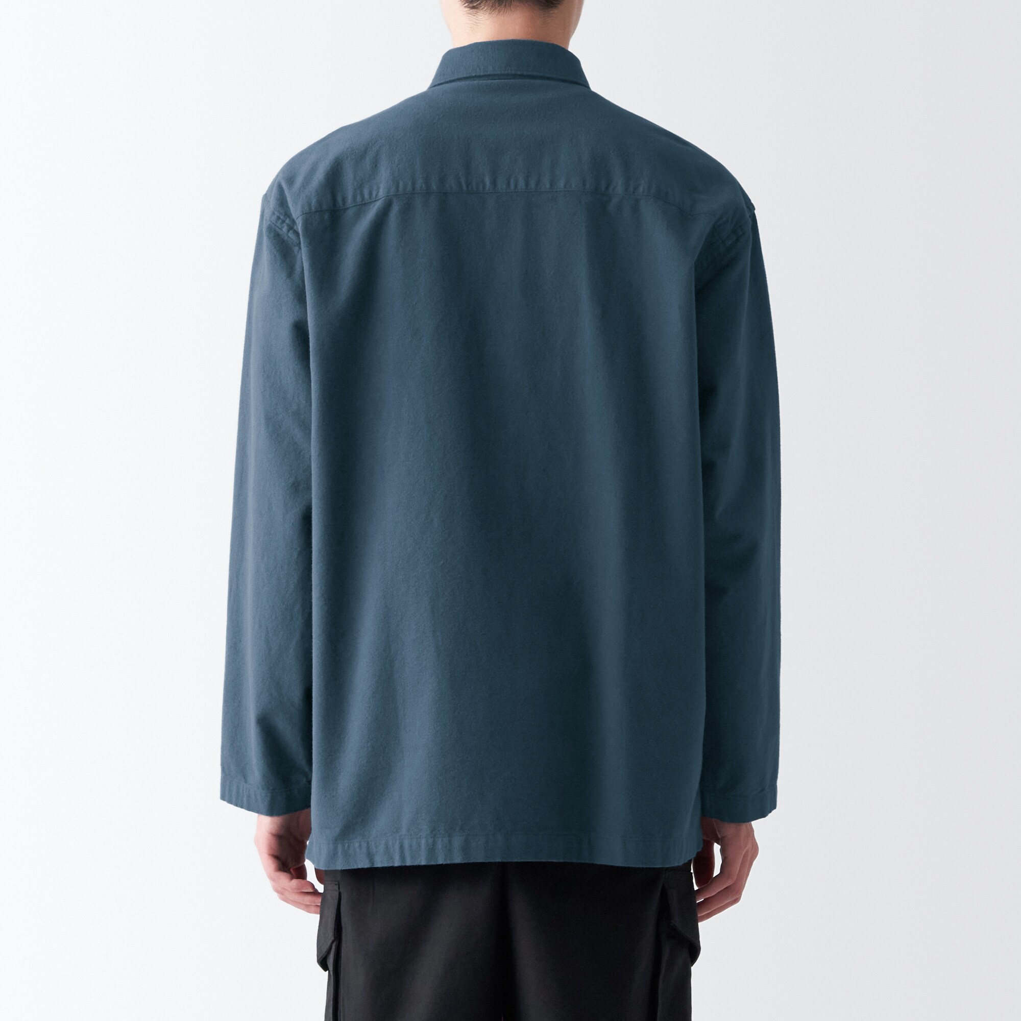 両面起毛フランネルシャツジャケット