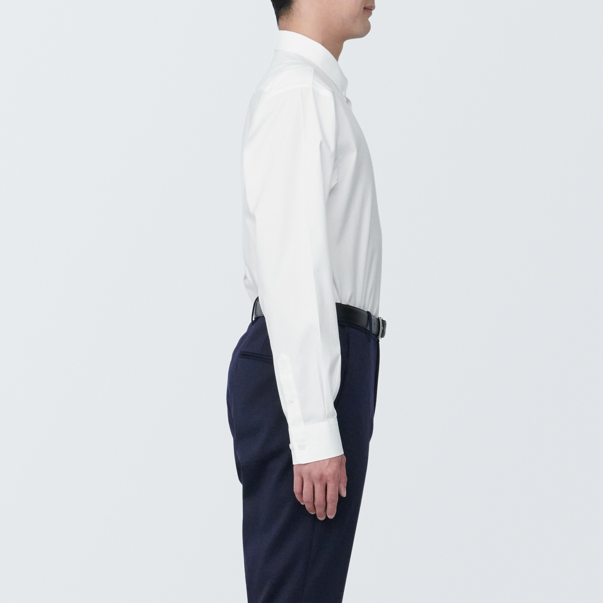 紳士　ノンアイロンボタンダウン長袖シャツ