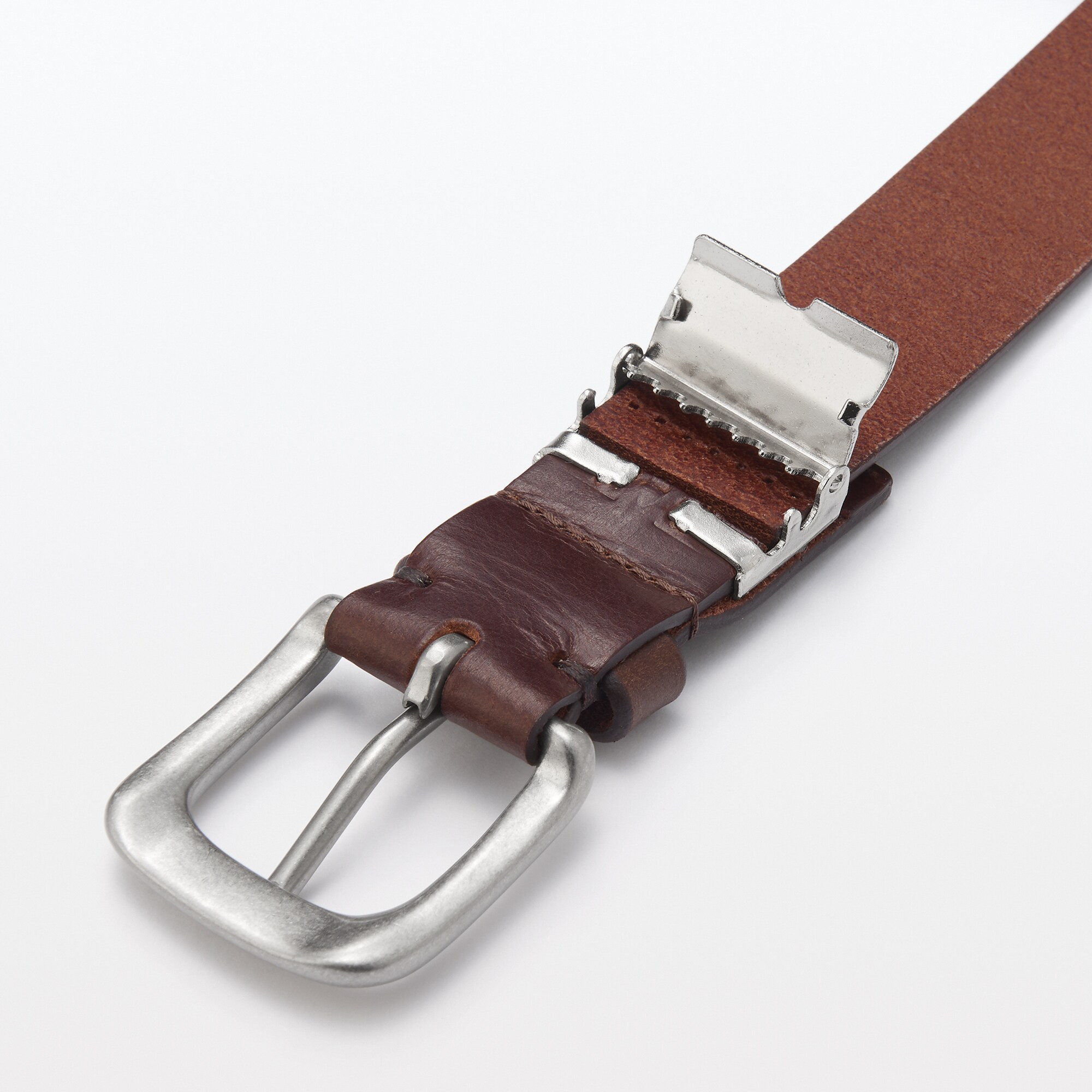 ヌメ革　長さを調節できる　中幅ベルト