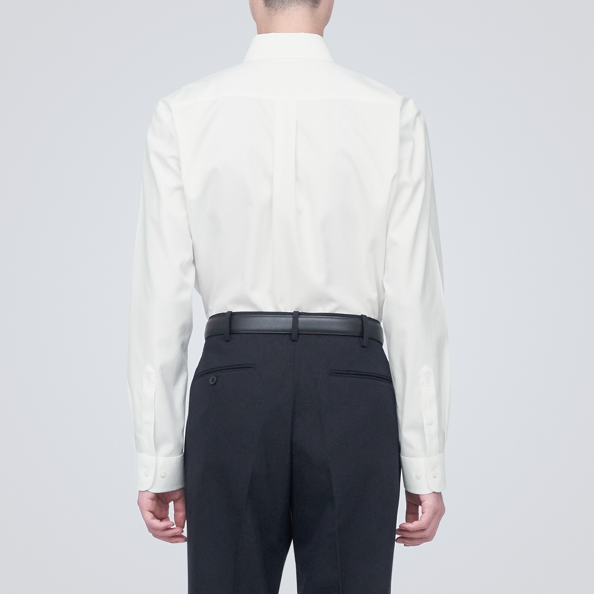 ノンアイロンビジネスボタンダウン長袖シャツ