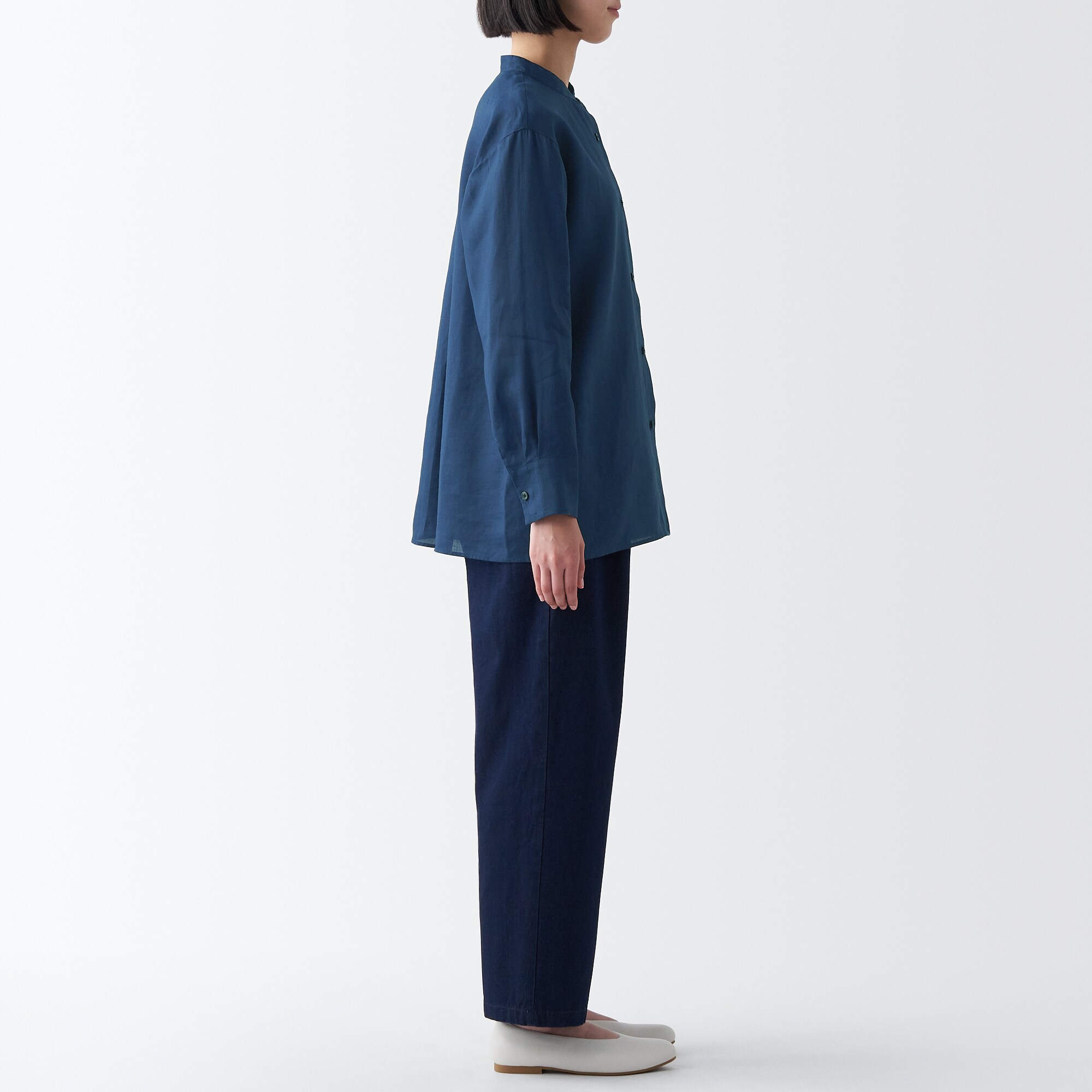 細番手ラミーブラウス（婦人）