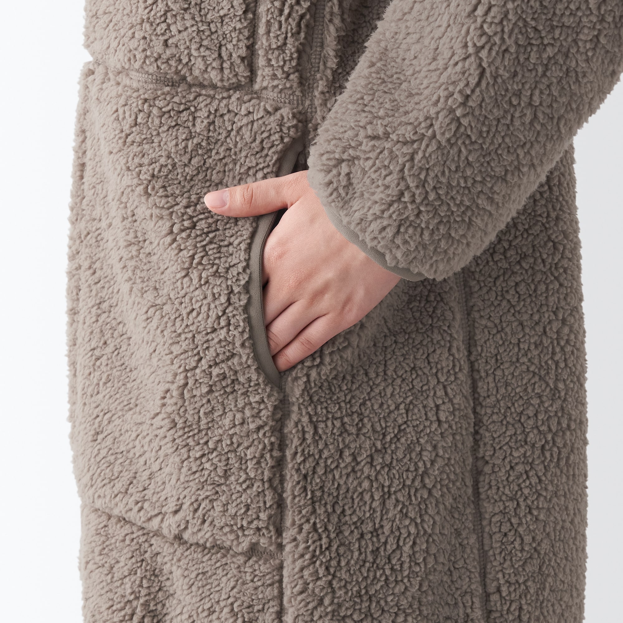 防風フリースコート