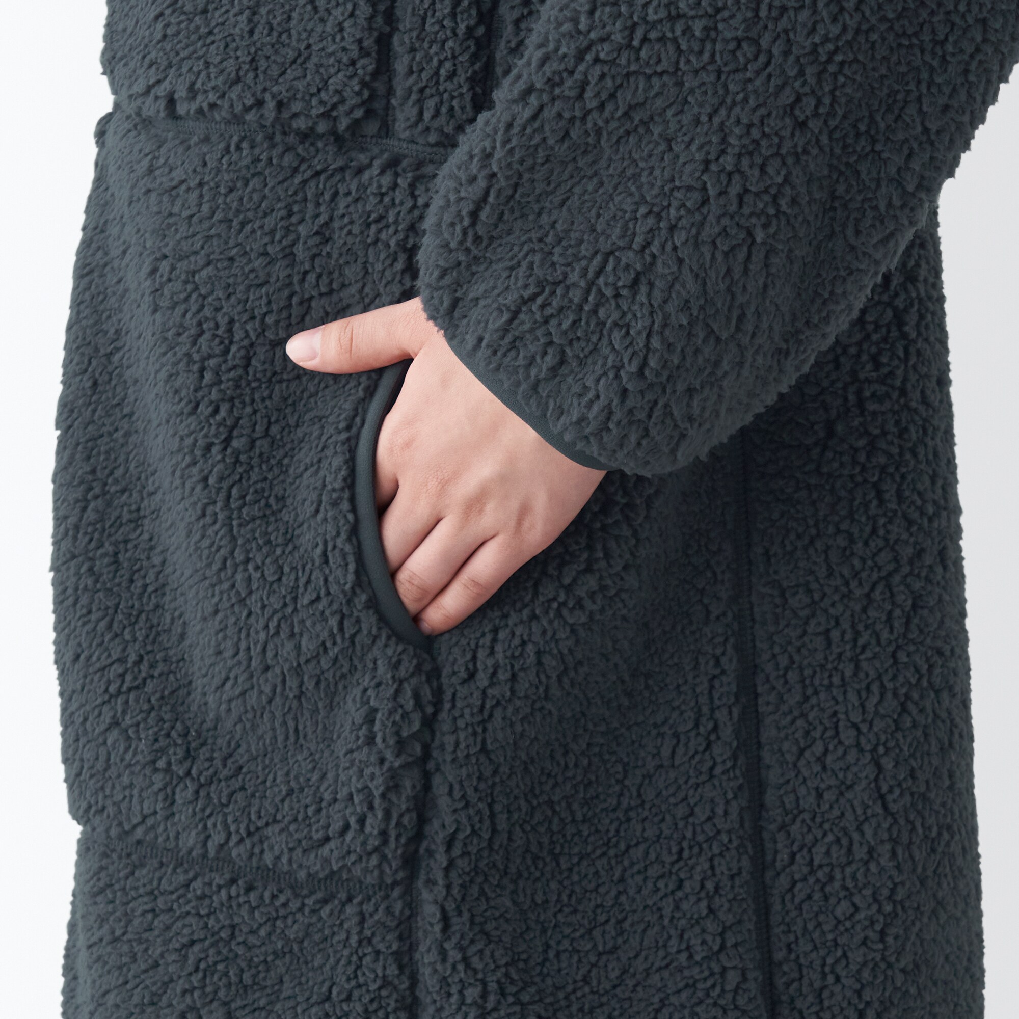 防風フリースコート