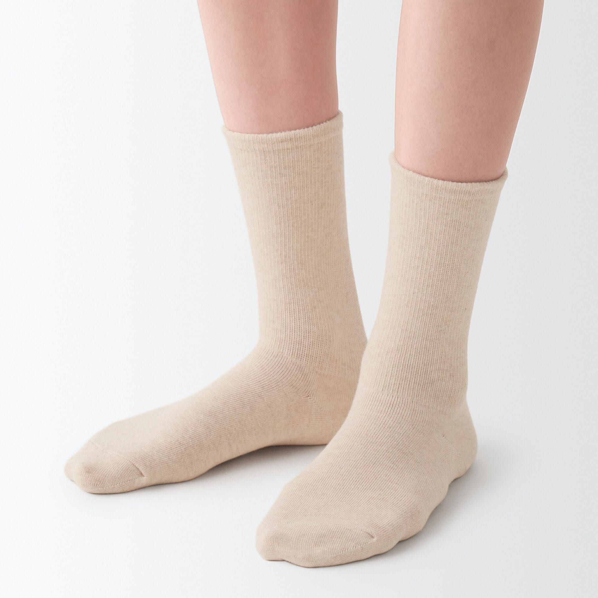 婦人　足なり直角　履き口やわらか　足首に沿う靴下