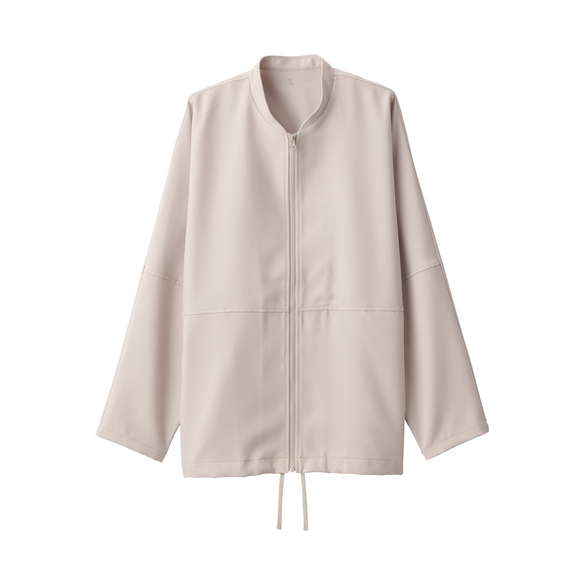 汚れが落ちやすいジップアップブルゾン