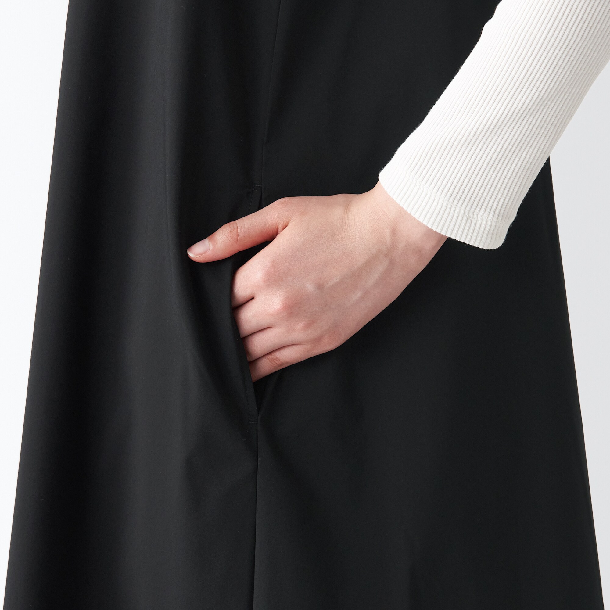 乾きやすいブロードキャミソールワンピース