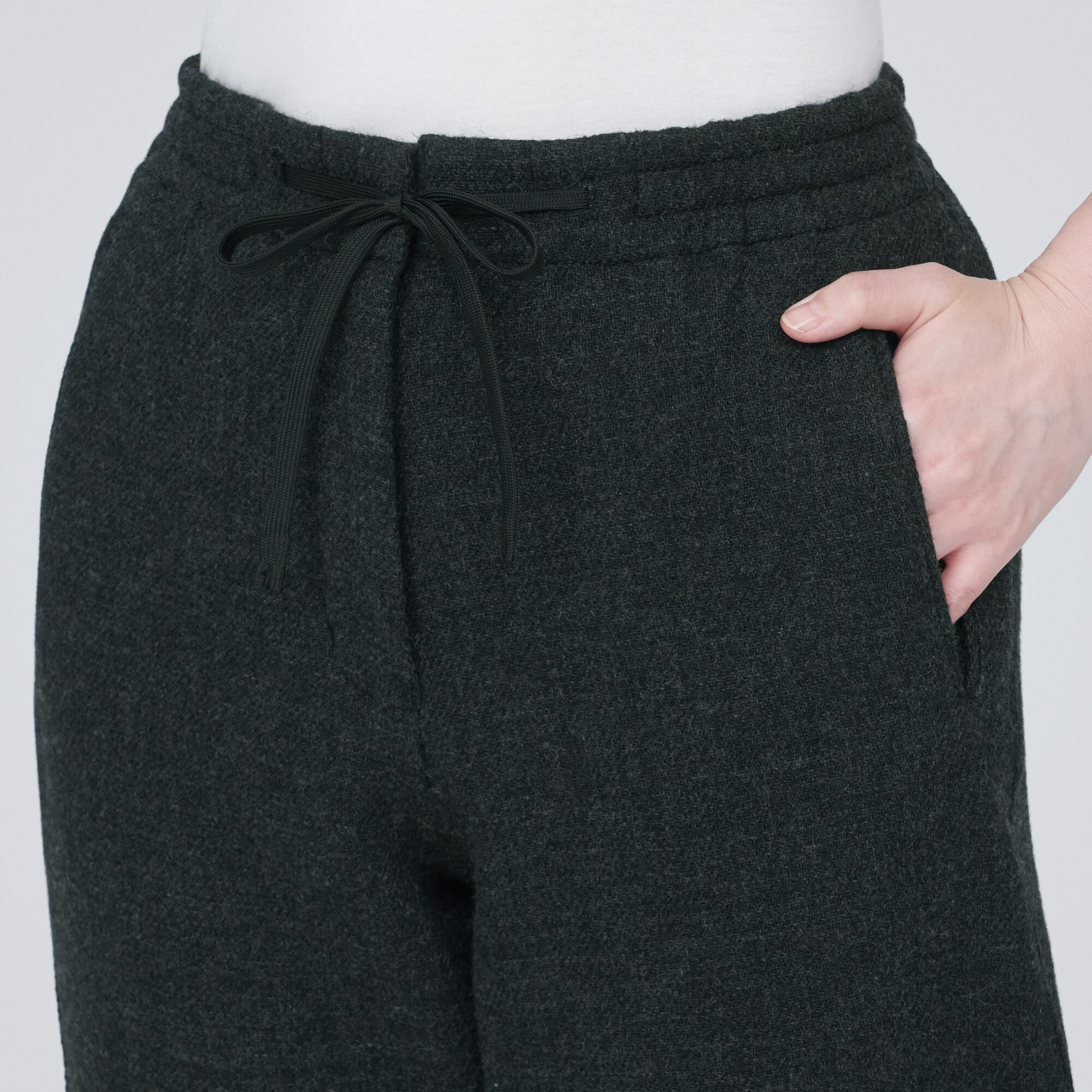 再生ウール混二重織りパンツ（婦人）