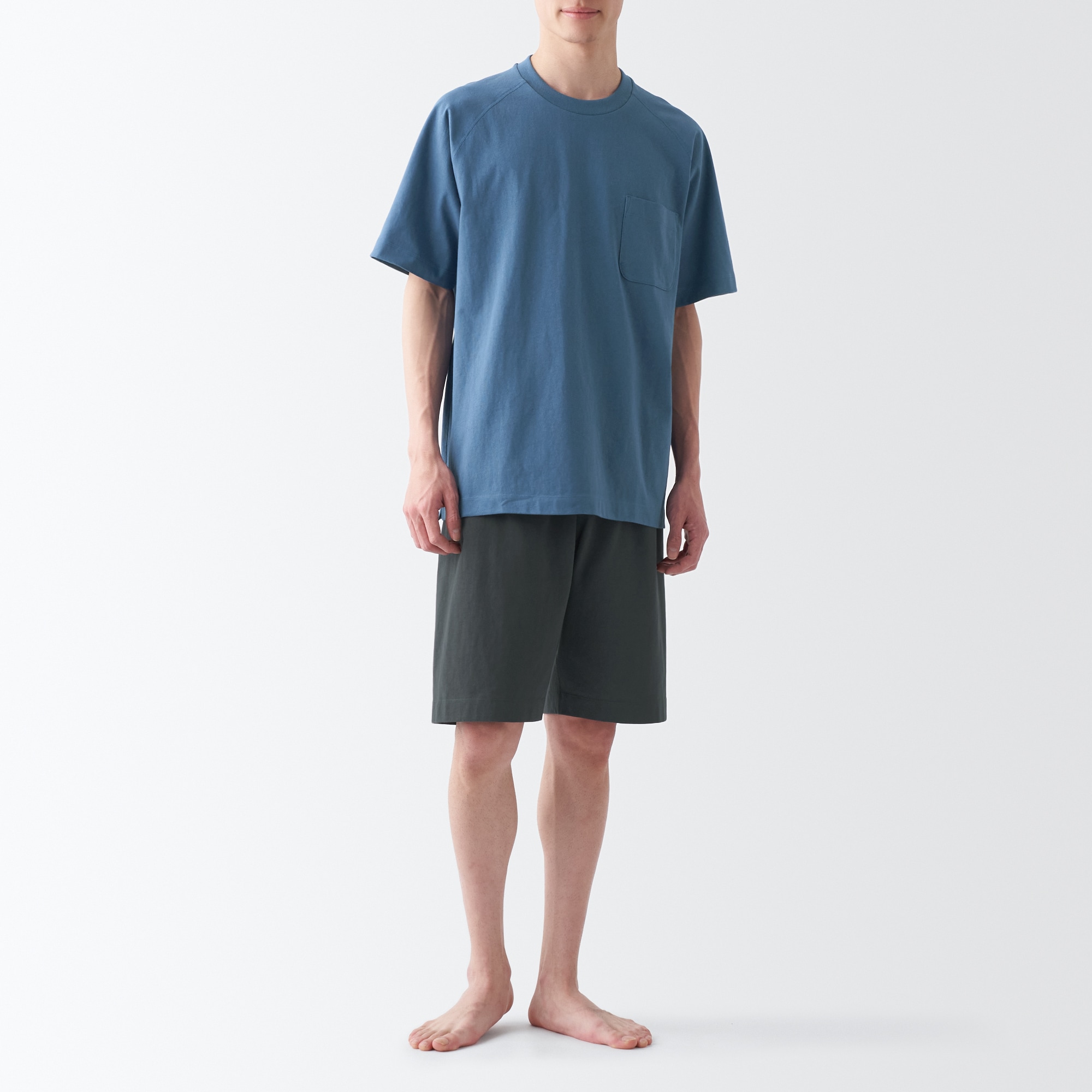 太番手天竺編み　半袖ルームウエアセット