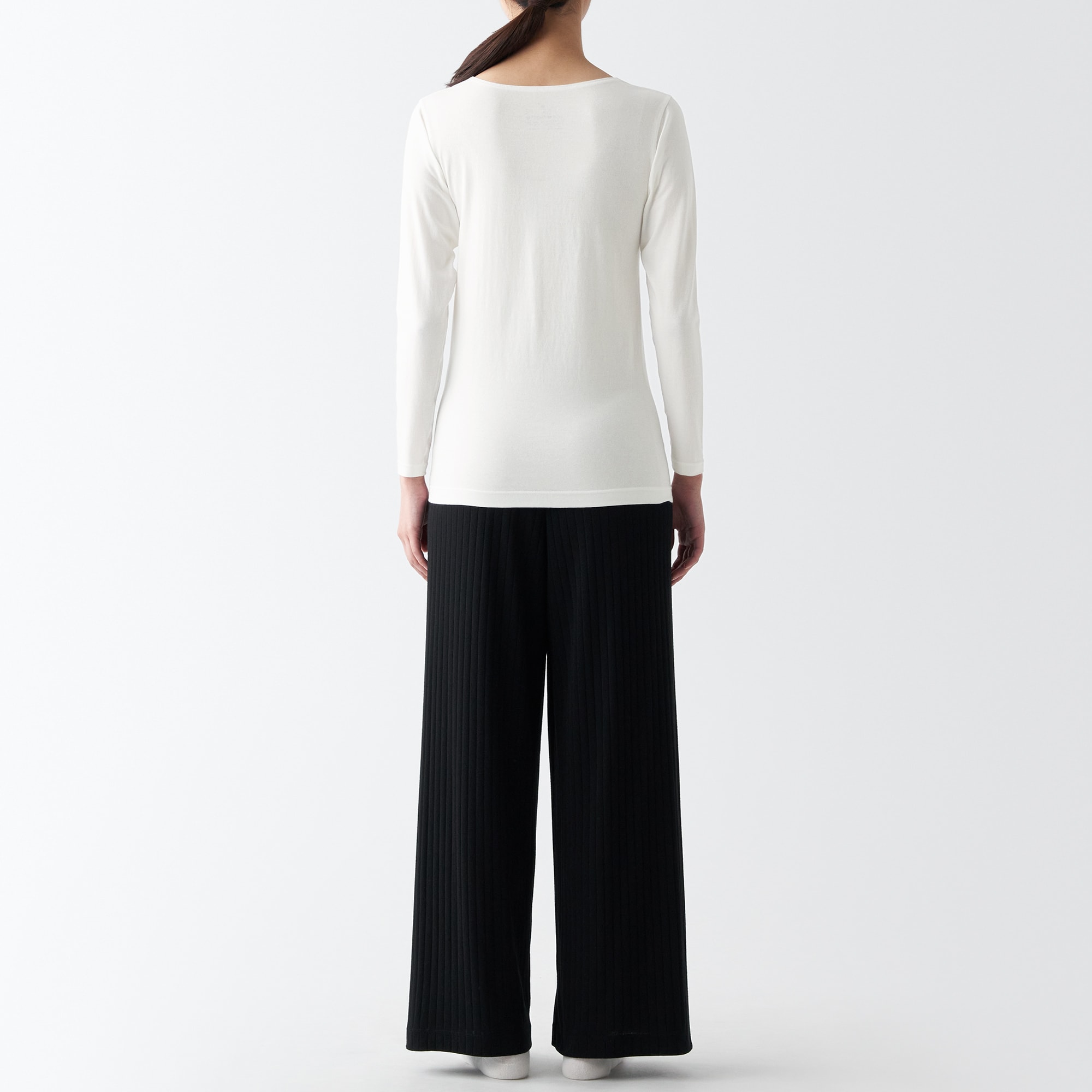 あったか綿　クルーネック長袖Ｔシャツ