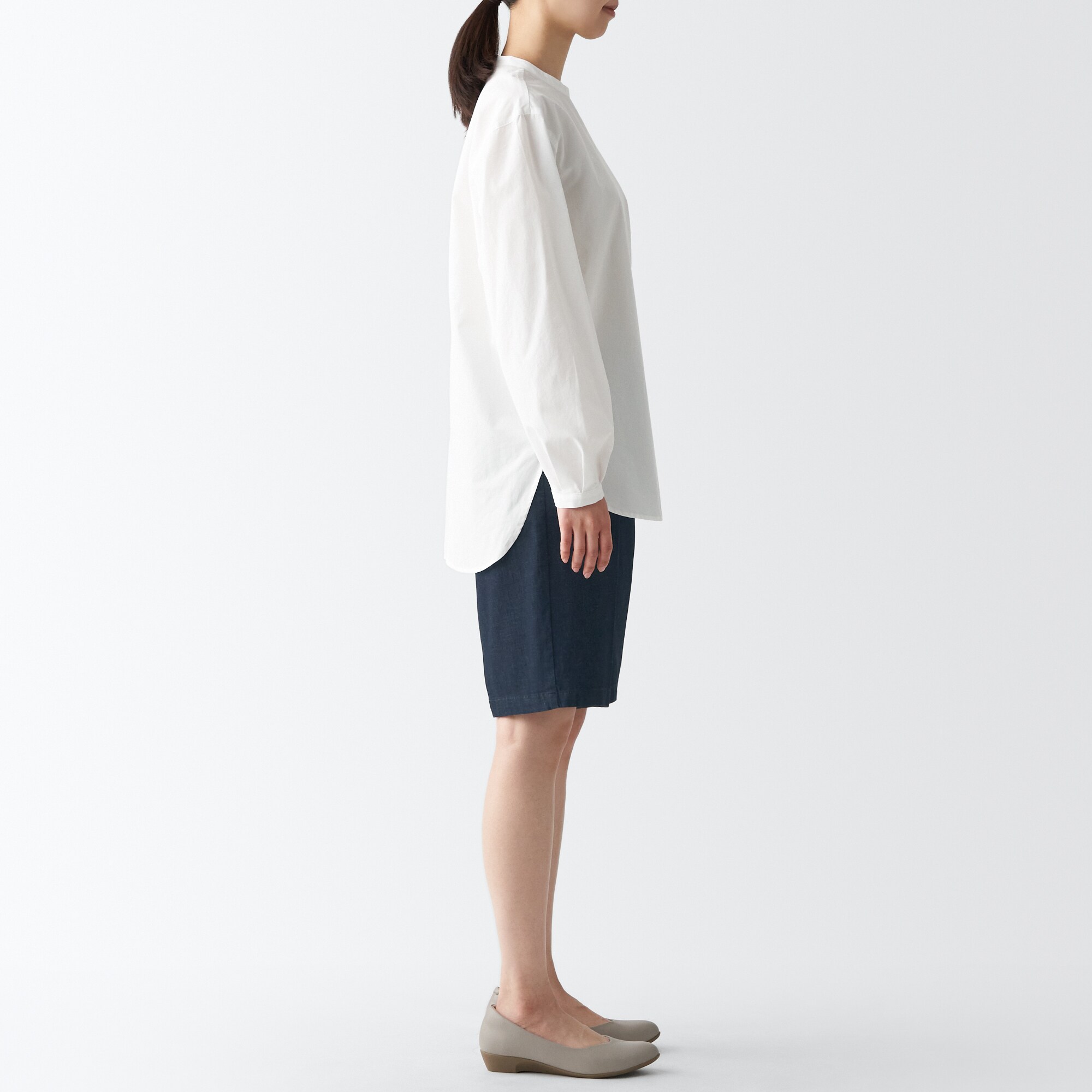 ストレッチライトオンスデニムハーフパンツ