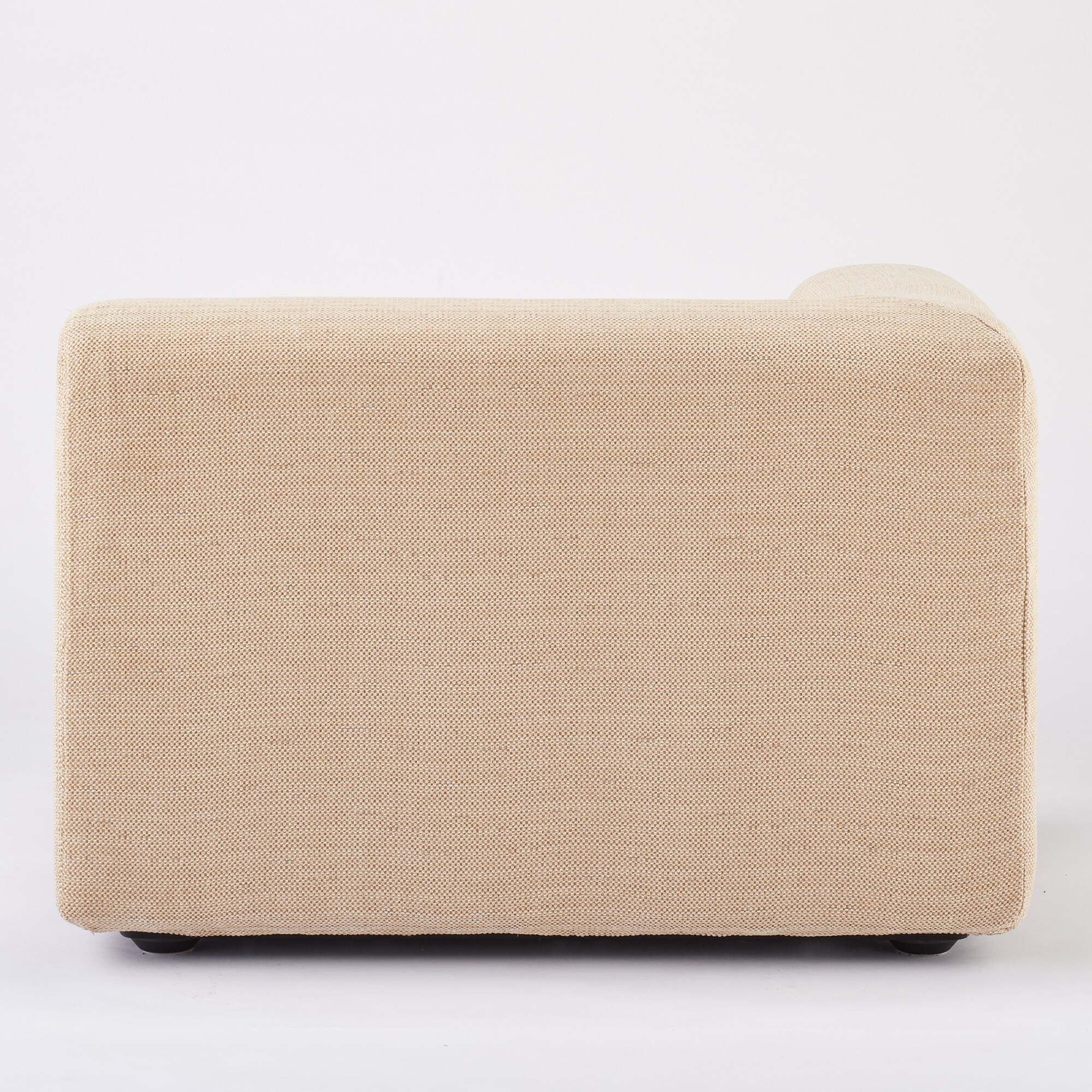 【カバー】綿ポリエステル変り織ユニットソファ・ハーフアーム・大（右）用カバー／ベージュ