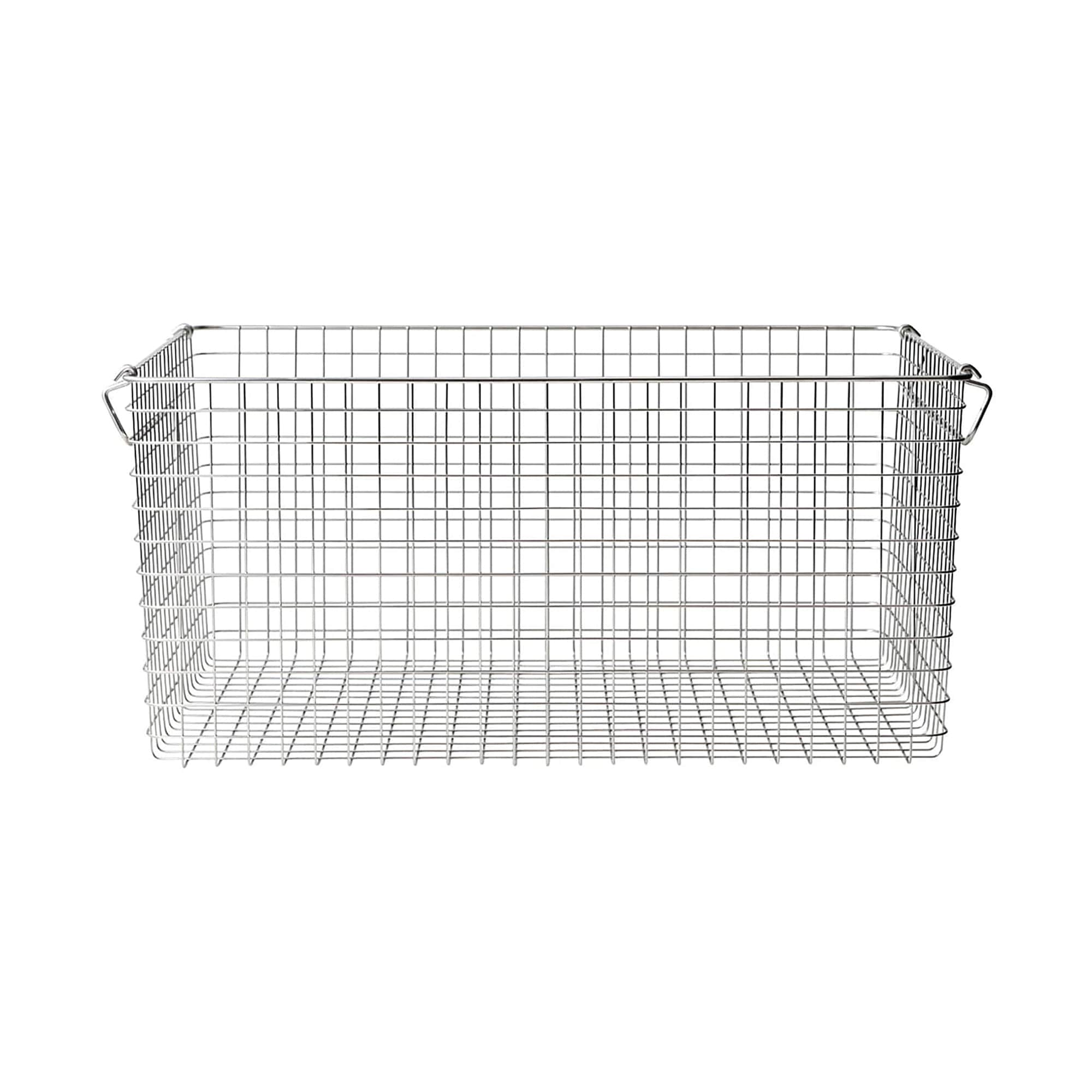 ステンレスワイヤーバスケット７　約幅５１×奥行３７×高さ２４ｃｍ