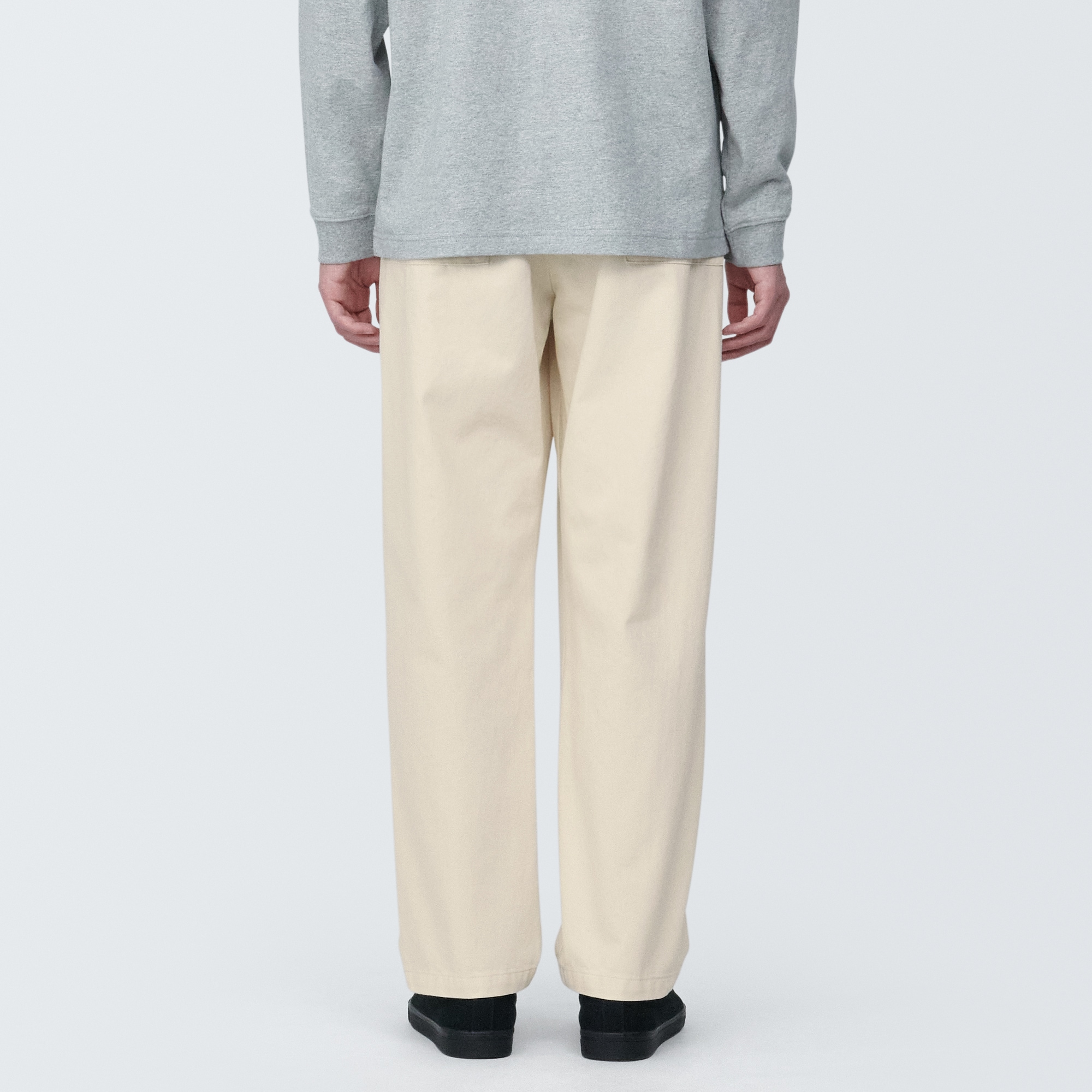 紳士　デニムイージーパンツ　生成