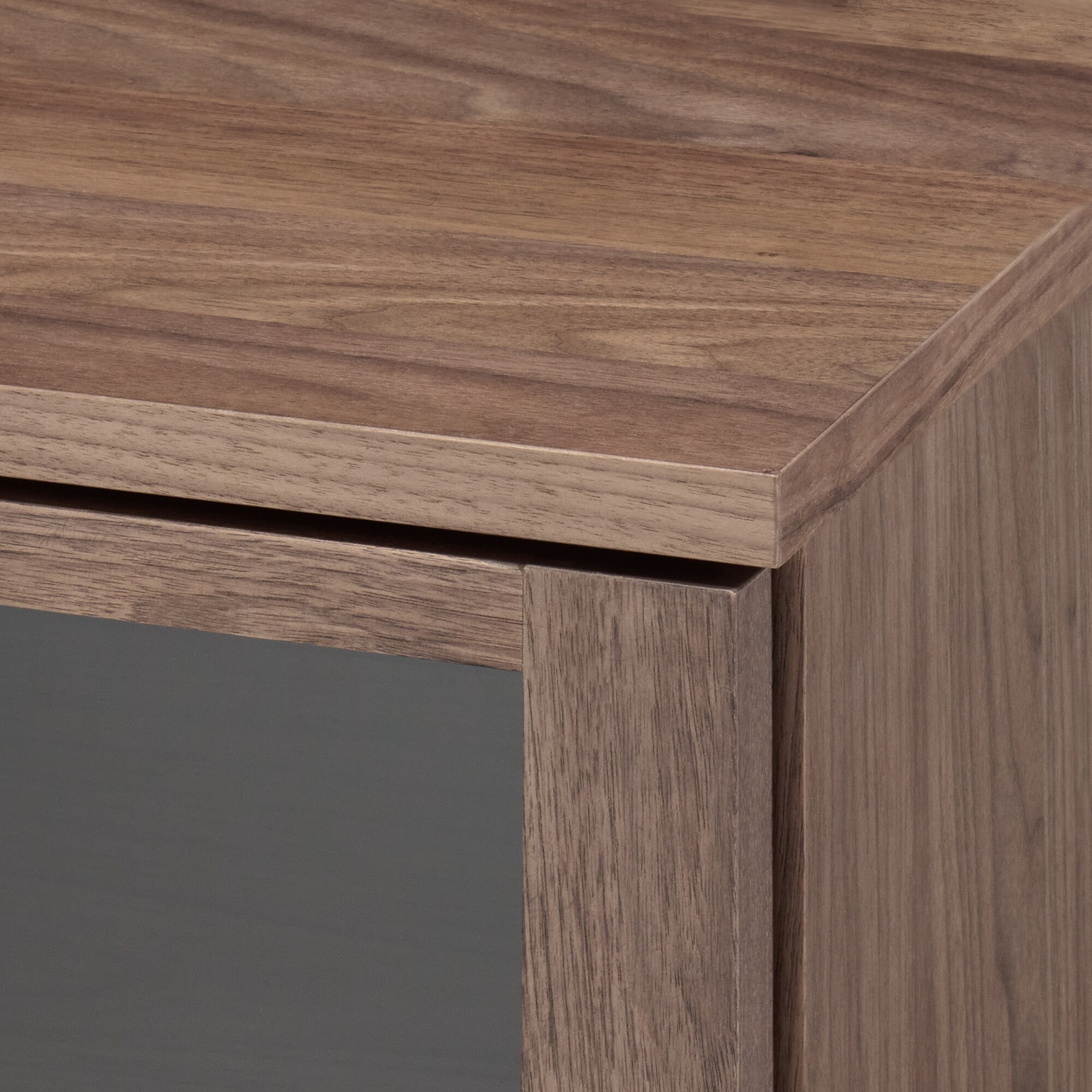 木製キャビネット　ガラス扉