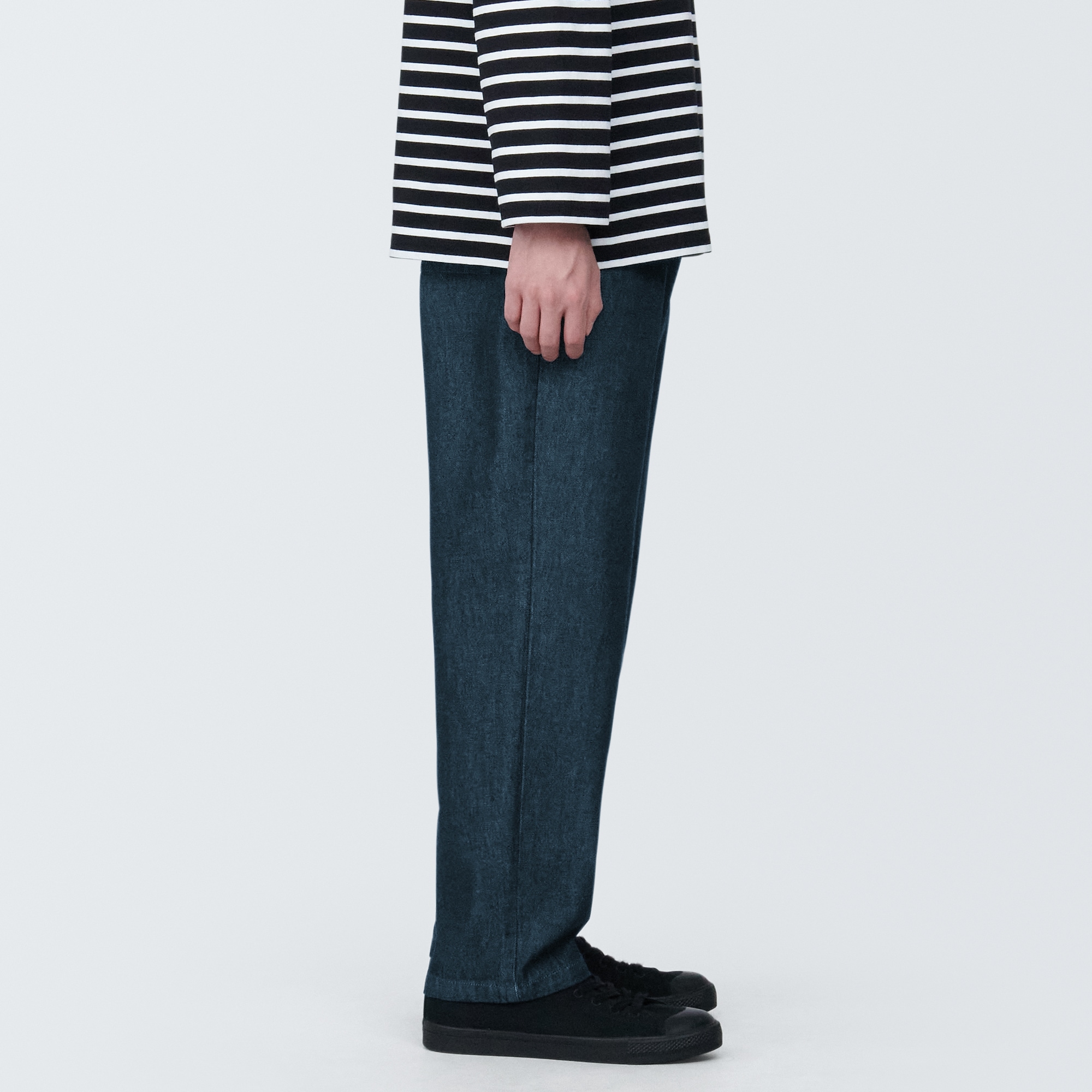 紳士　デニムイージーパンツ　生成