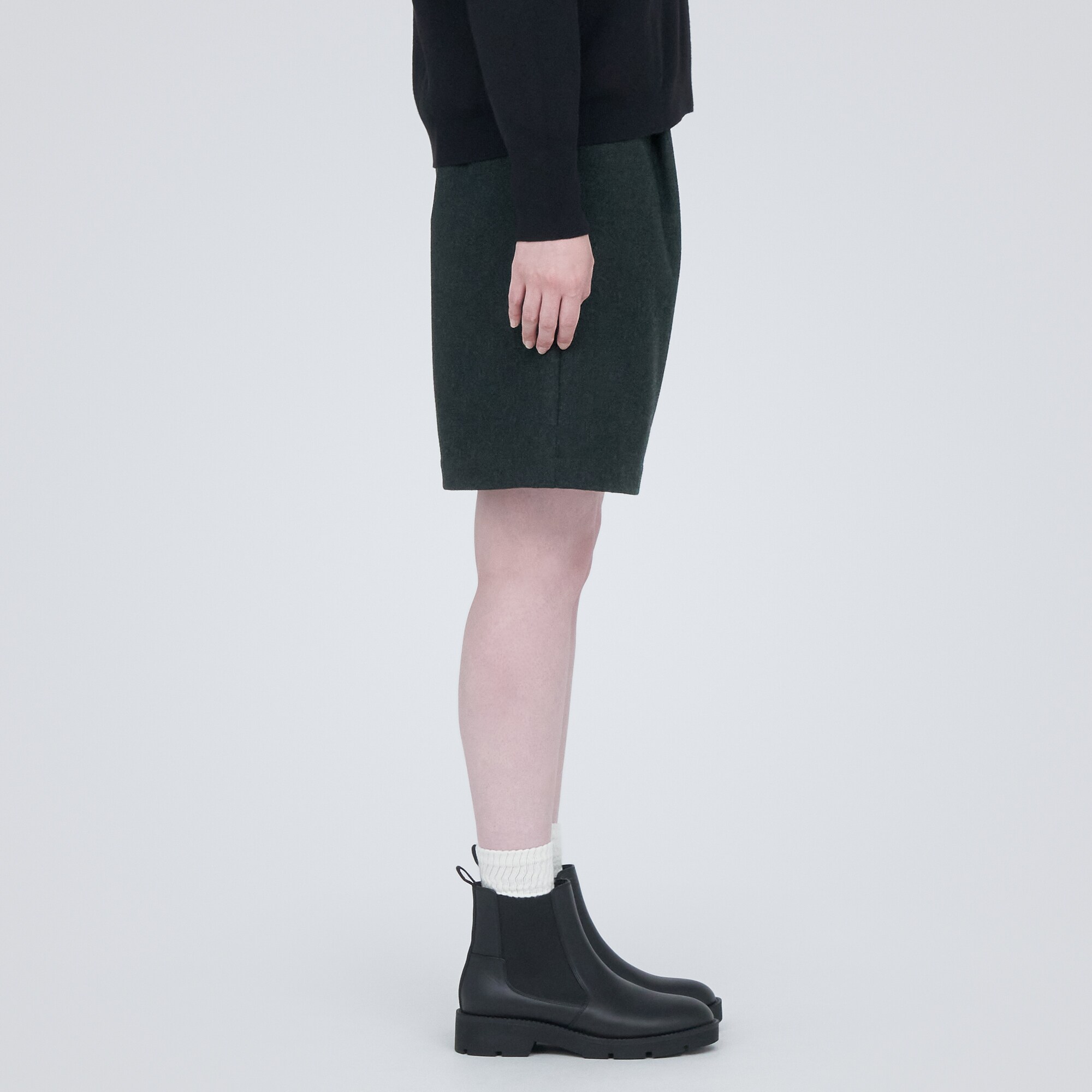 ストレッチ起毛ハーフパンツ