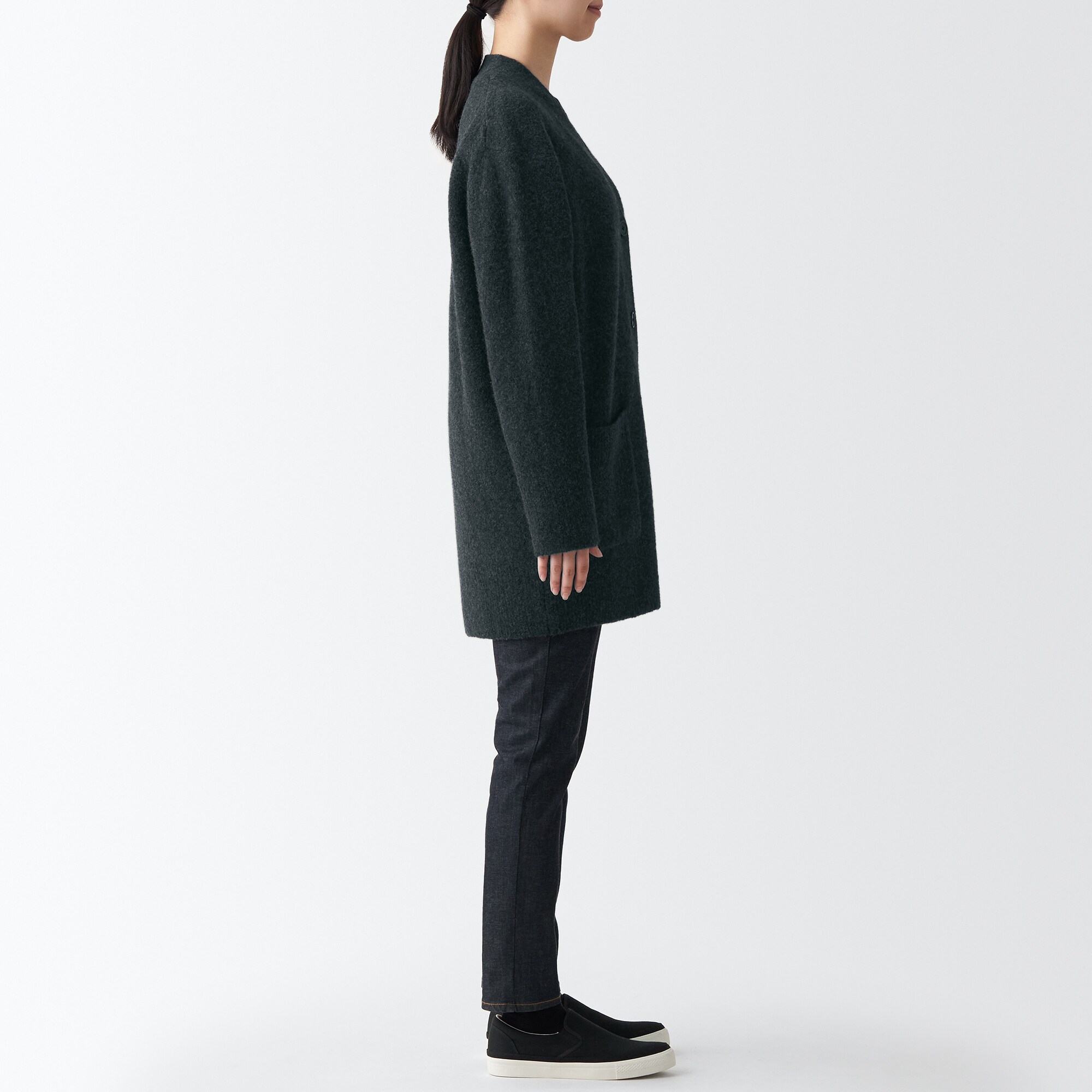 ヤク混Ｖネックカーディガン