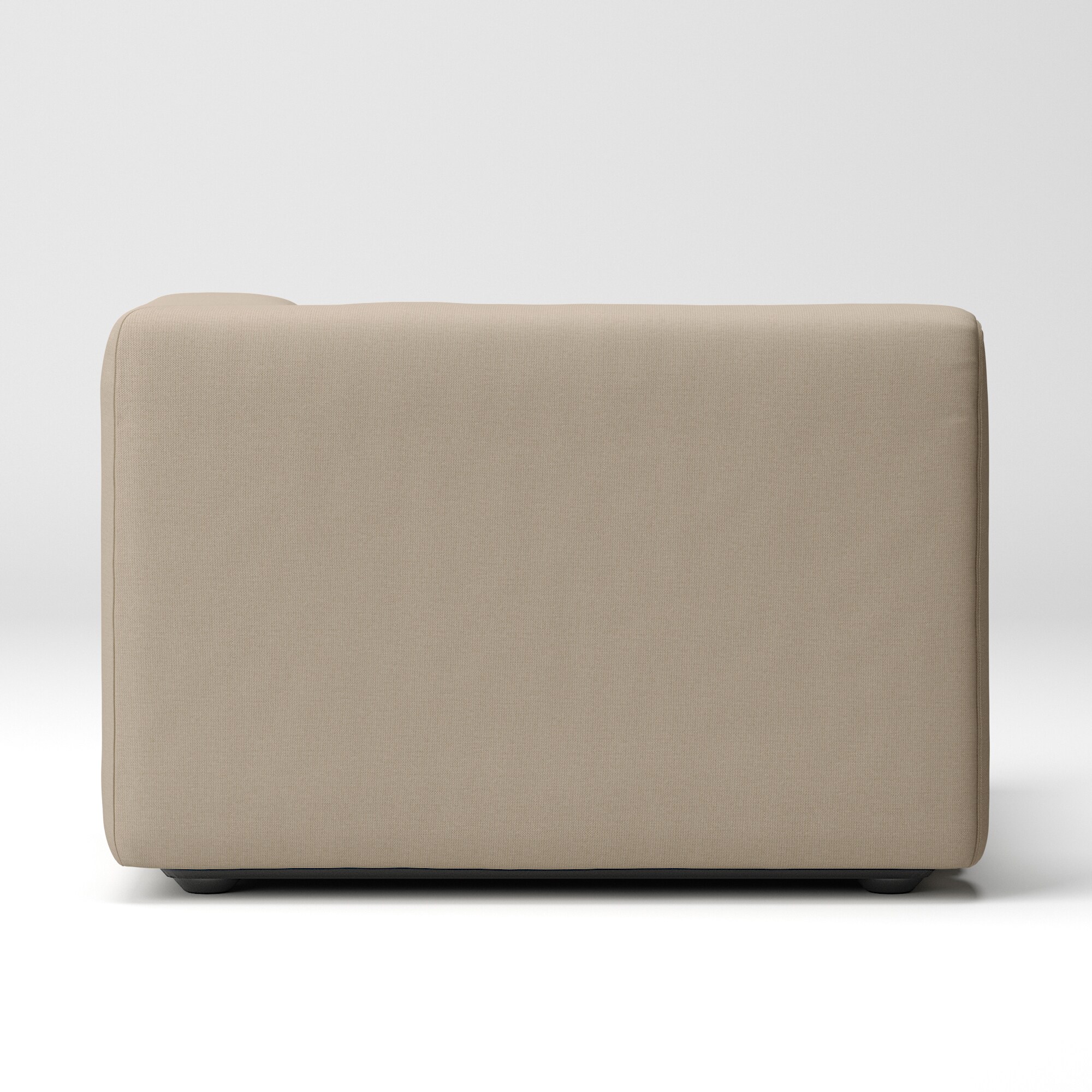 【カバー】綿麻バスケット織ユニットソファ・ハーフアーム・大（左）用カバー