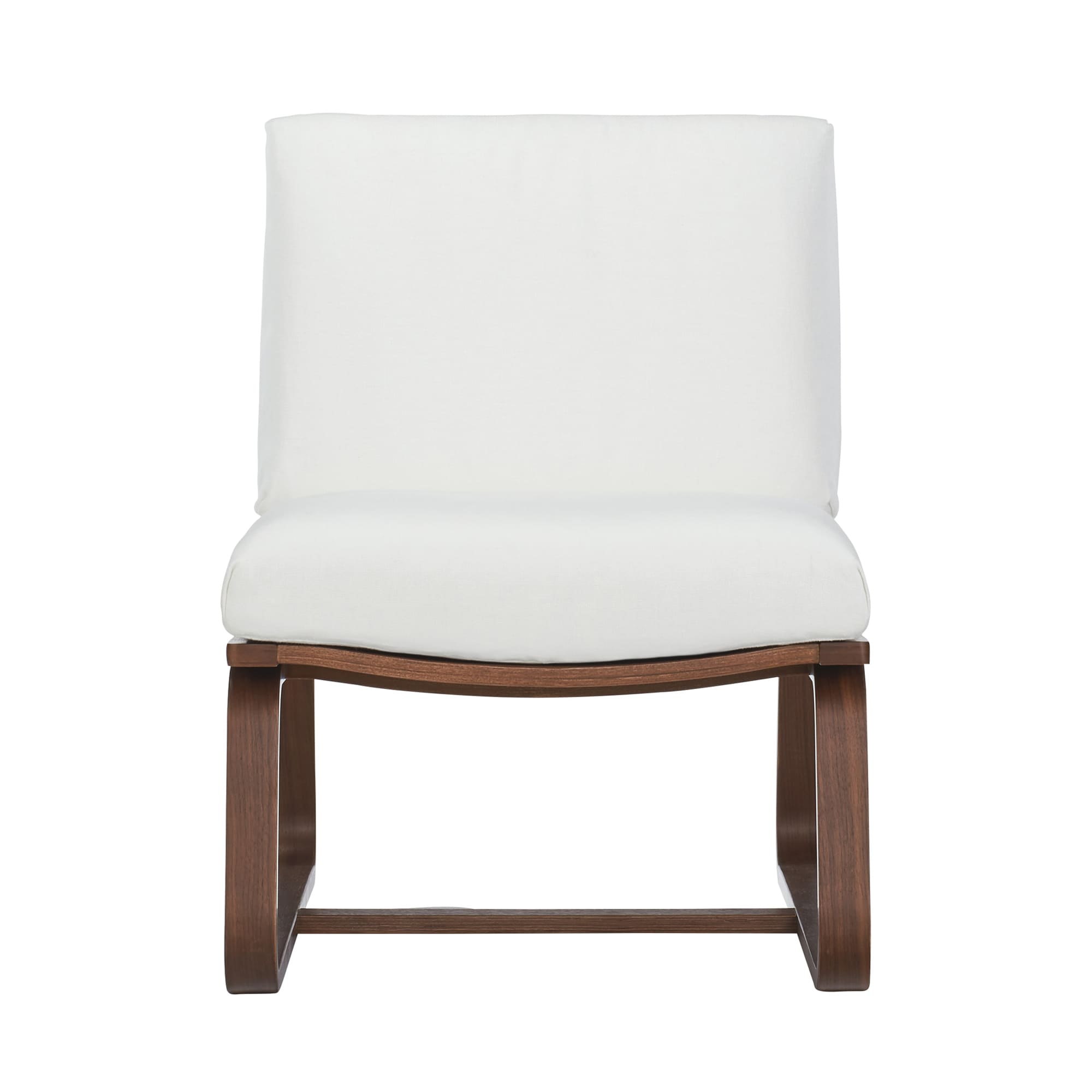 リビングでもダイニングでもつかえるソファチェア・ウォールナット材（カバー別売り）