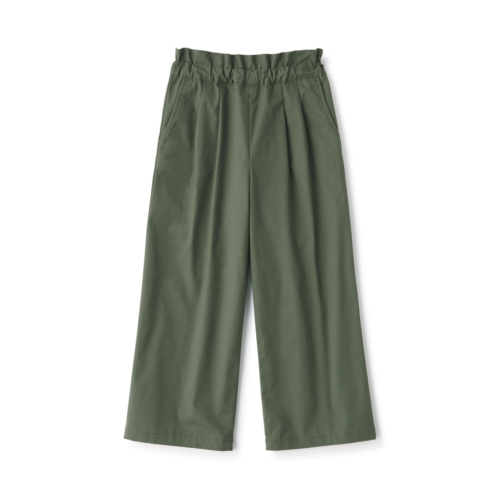 キッズ　ウエストフリルタックワイドパンツ